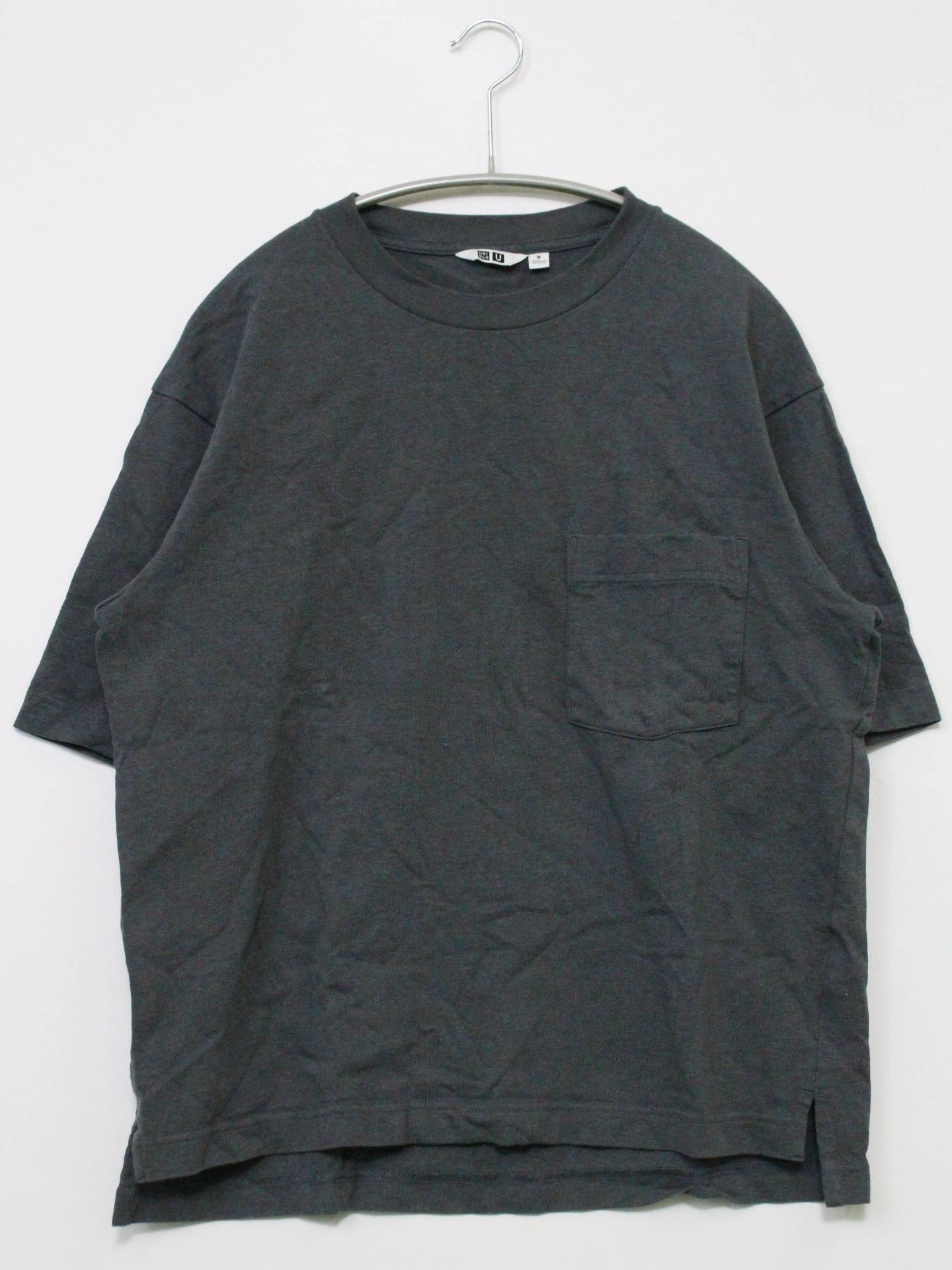 UNIQLO U/ユニクロユー/Tシャツ/カットソー/トップス/グレー/M