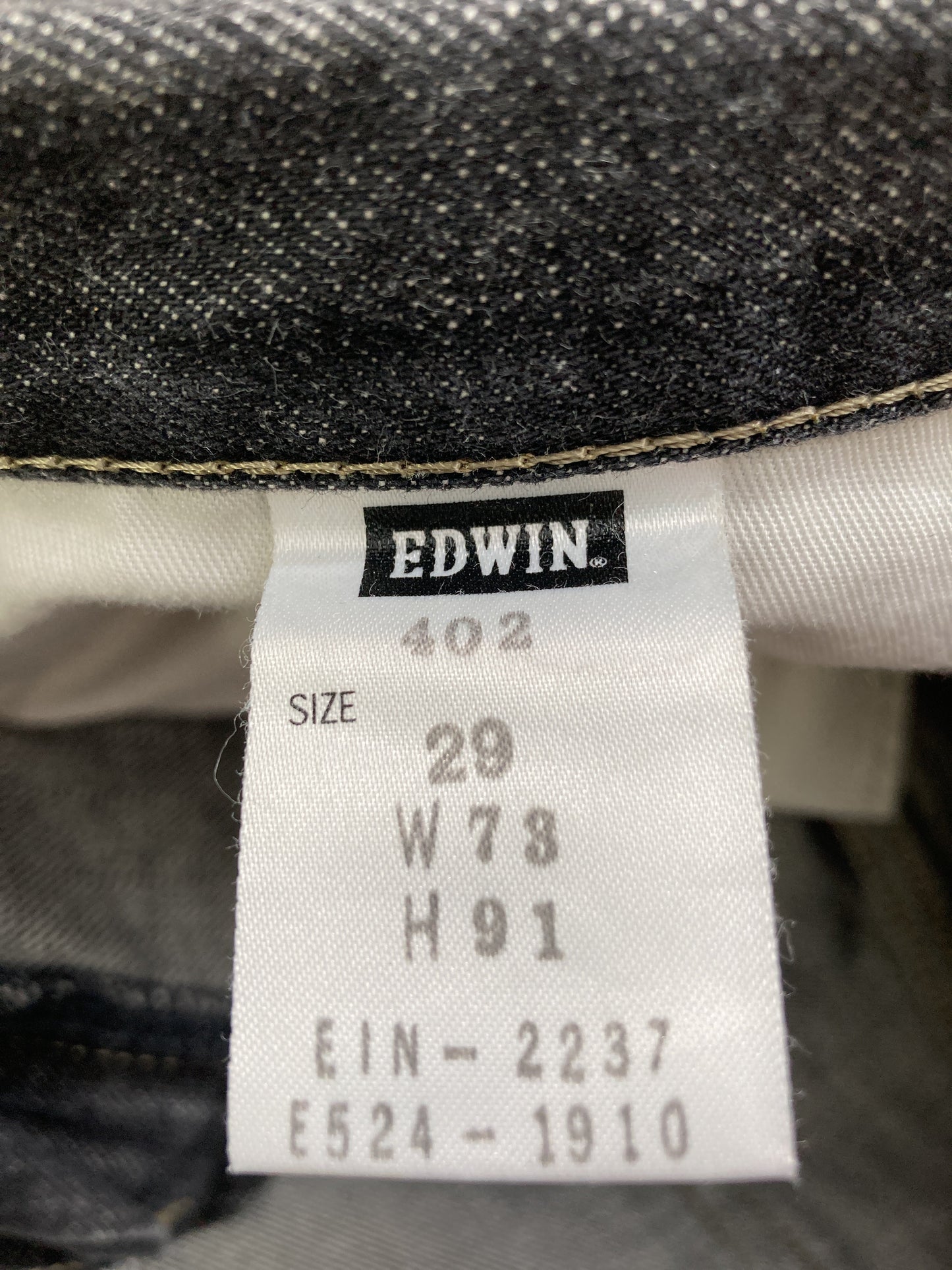 EDWIN/エドウィン/デニムパンツ/パンツ/ブラック/29