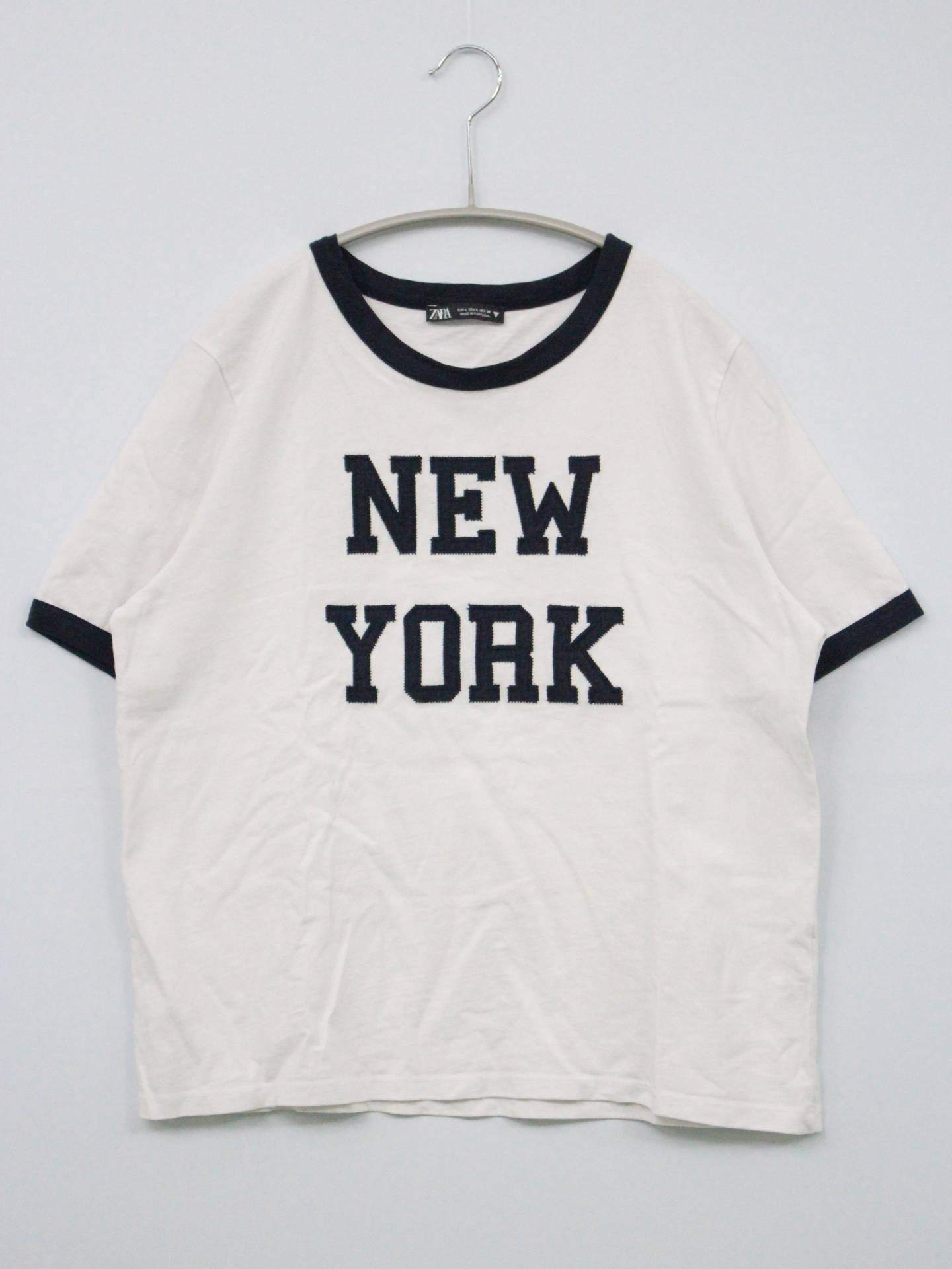 ZARA/ザラ/Tシャツ/カットソー/トップス/ホワイト/L