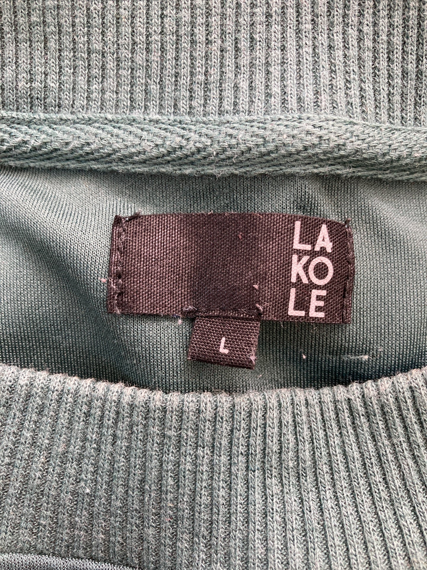 LAKOLE/ラコレ/Tシャツ/カットソー/トップス/グリーン/L