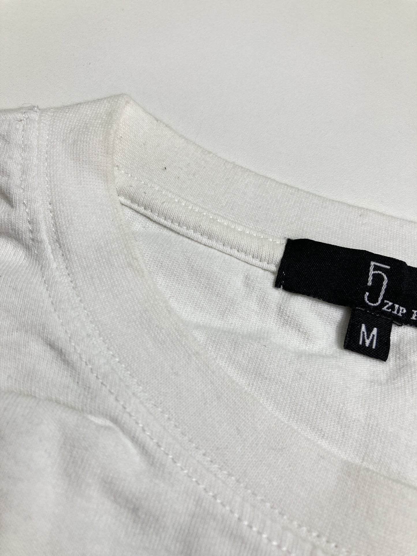 ZIP FIVE/ジップファイブ/Tシャツ/カットソー/トップス/ホワイト/M