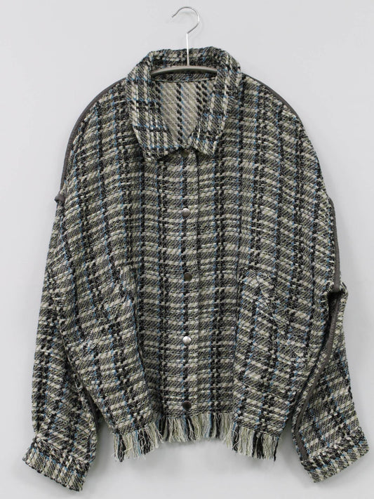 カーディガン/ボレロ/トップス/グレー