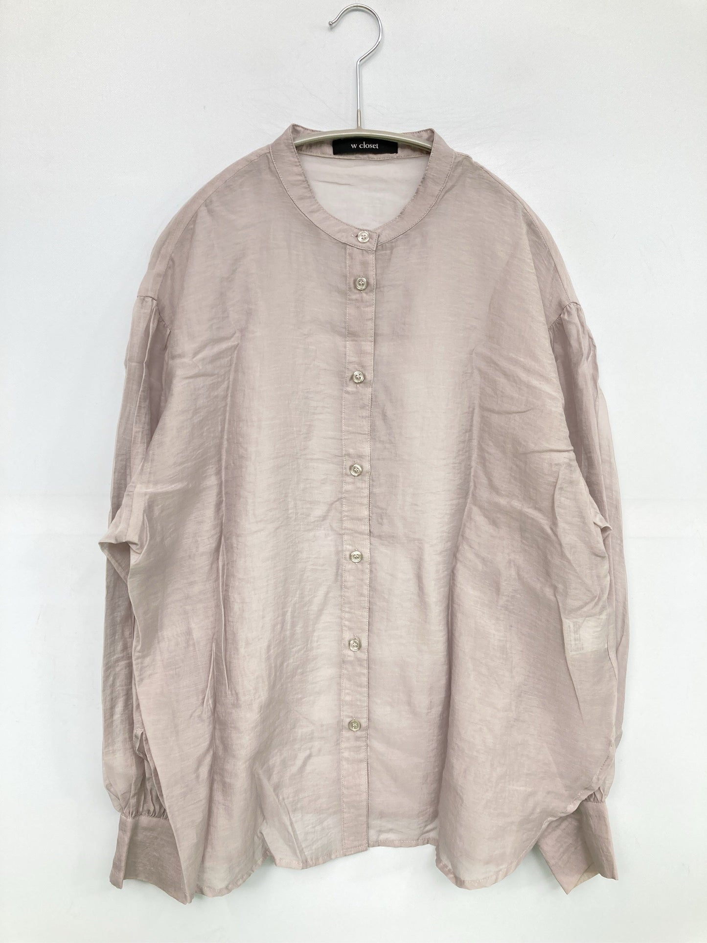 w closet/ダブルクローゼット/シャツ/ブラウス/トップス/グレー/F
