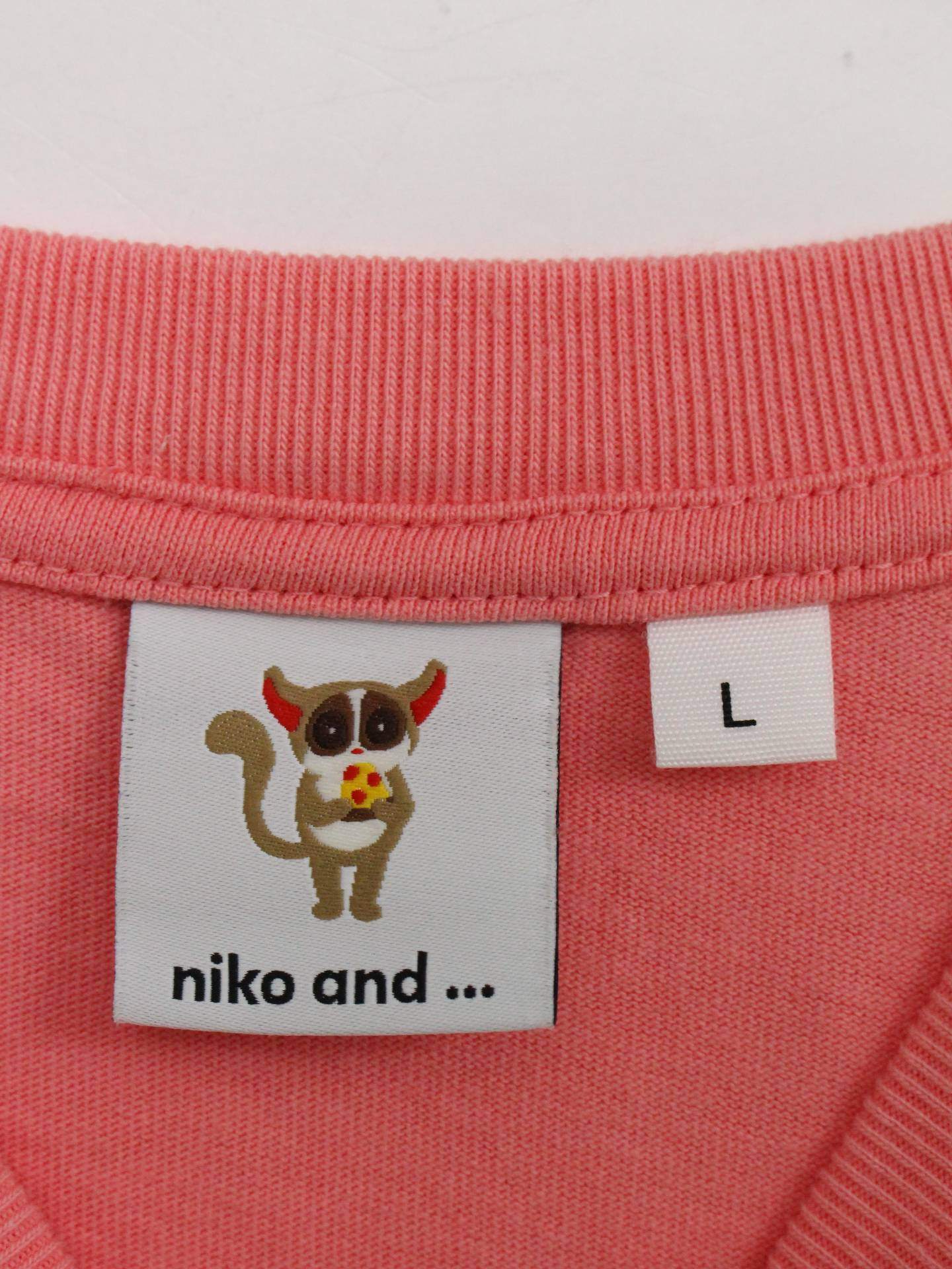niko and .../Tシャツ/カットソー/トップス/ピンク/L