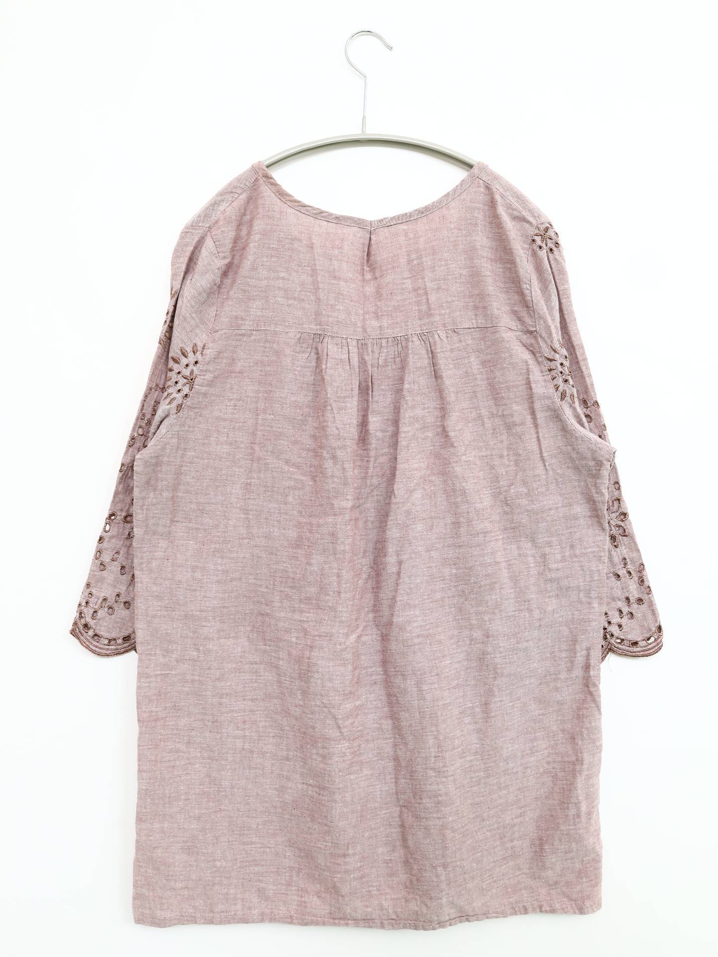 チュニック/ワンピース/ドレス/ベージュ/M~L