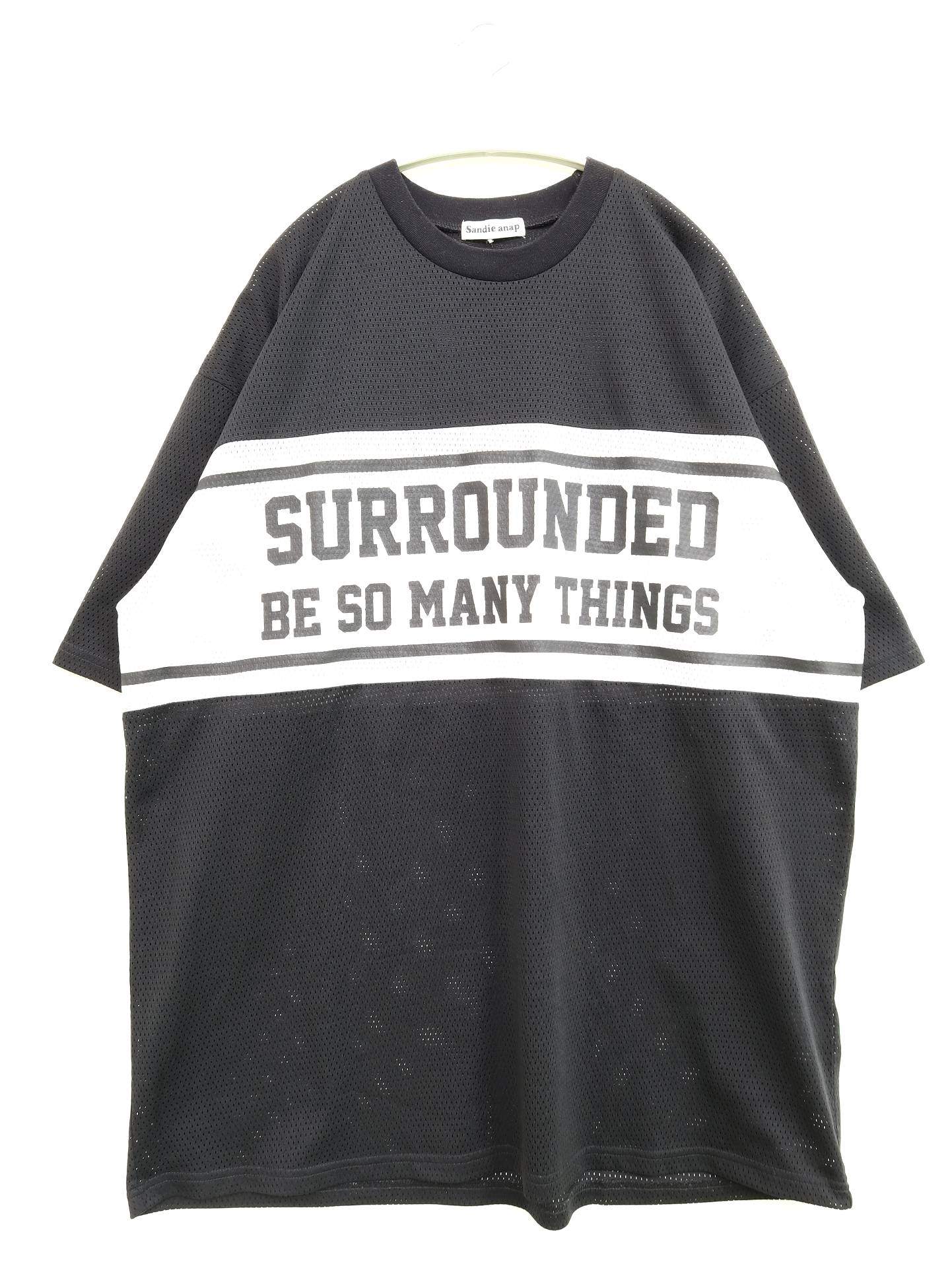 Sandie anap/Tシャツ/カットソー/トップス/ブラック/F