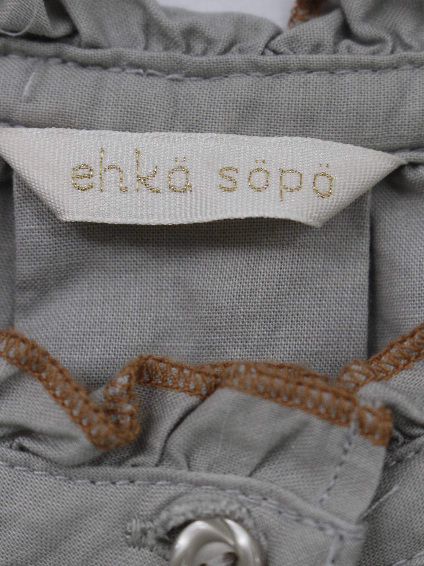 ehka sopo/シャツ/ブラウス/トップス/グレー/F