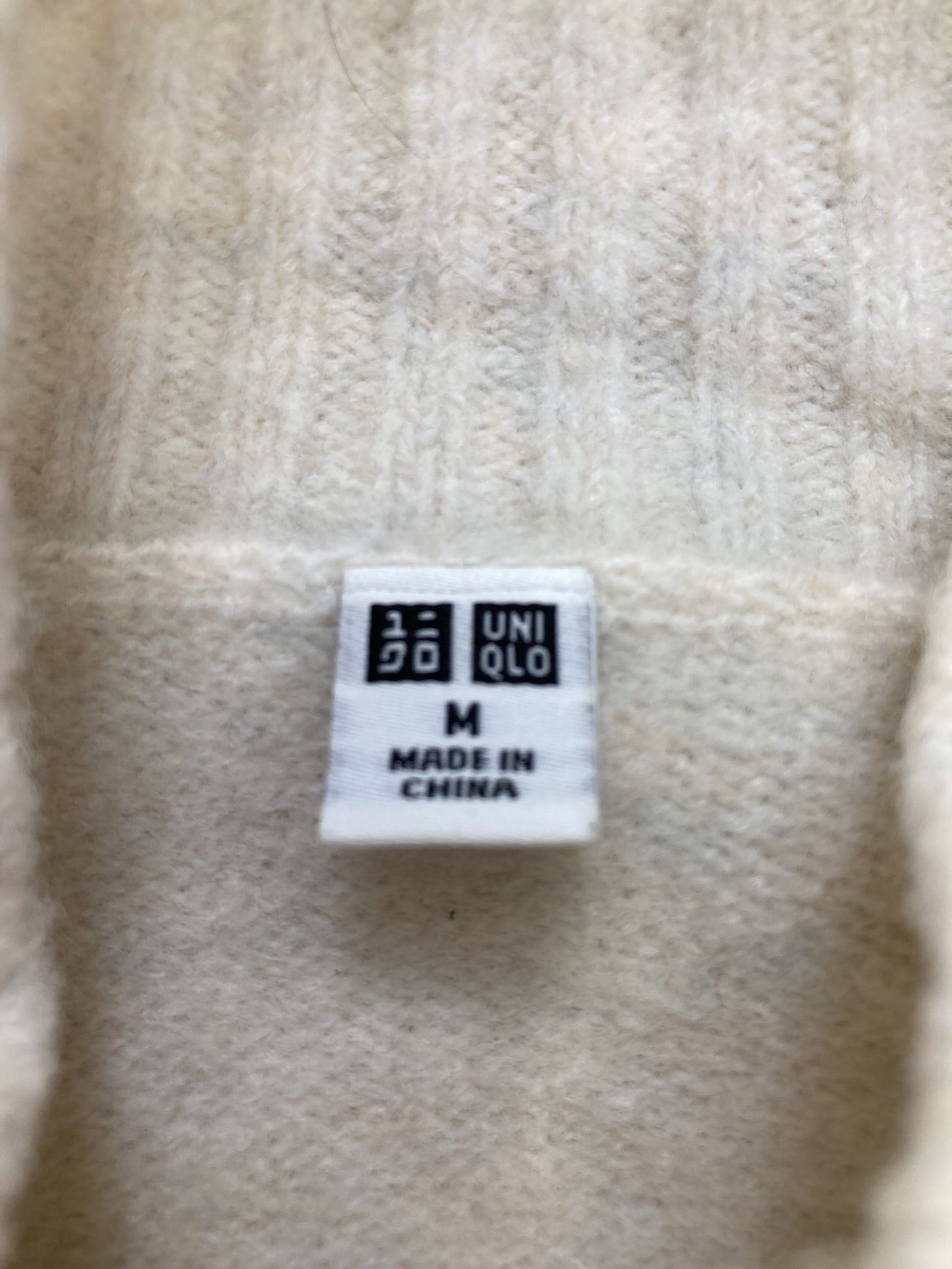 UNIQLO/ユニクロ/ニット/セーター/トップス/ベージュ/M