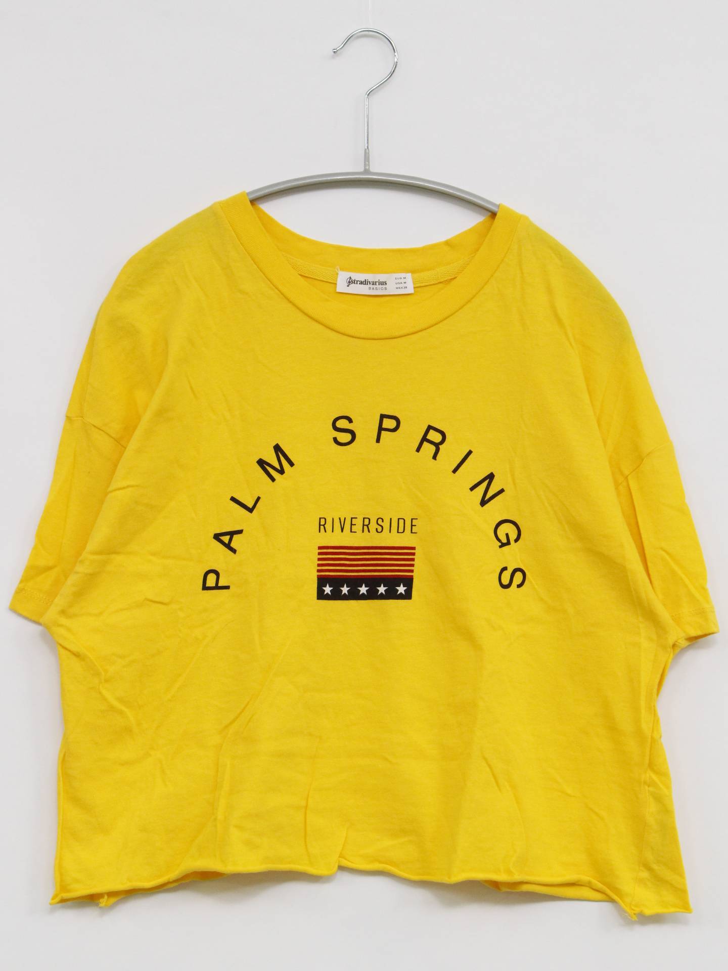 stradivarius/Tシャツ/カットソー/トップス/イエロー/M