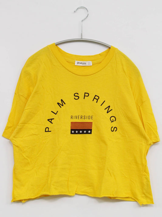 stradivarius/Tシャツ/カットソー/トップス/イエロー/M