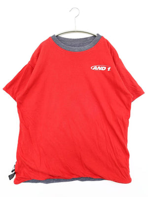 AND1/アンドワン/Tシャツ/カットソー/トップス/グレー/L