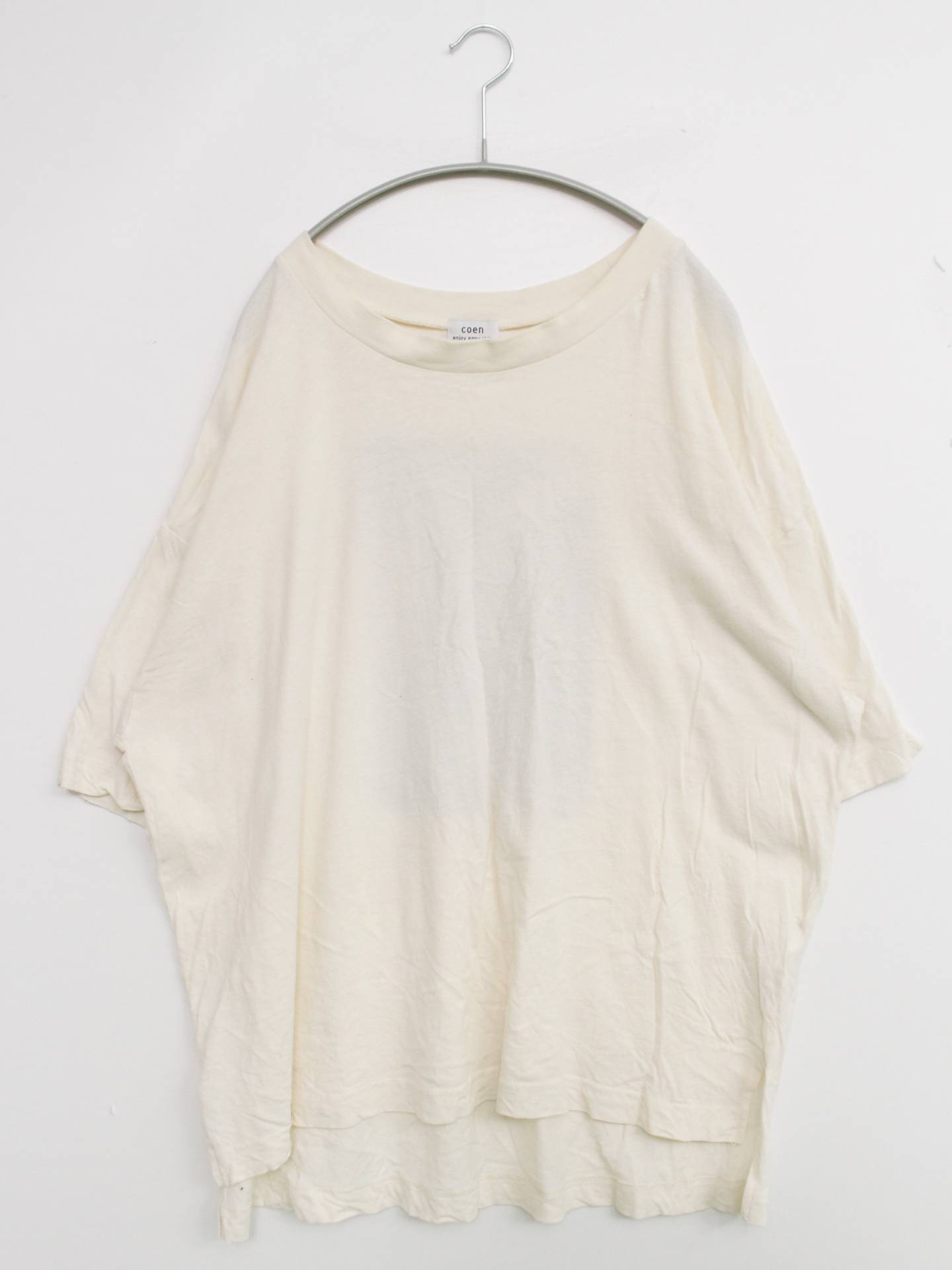 coen/コーエン/Tシャツ/カットソー/トップス/ホワイト/FREE