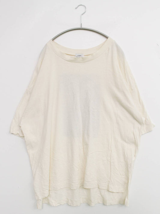 coen/コーエン/Tシャツ/カットソー/トップス/ホワイト/FREE