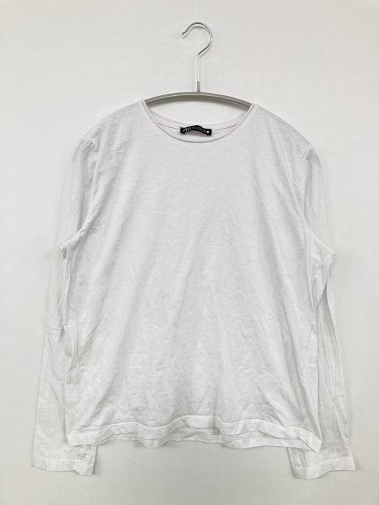 ZARA/ザラ/Tシャツ/カットソー/トップス/ホワイト/M