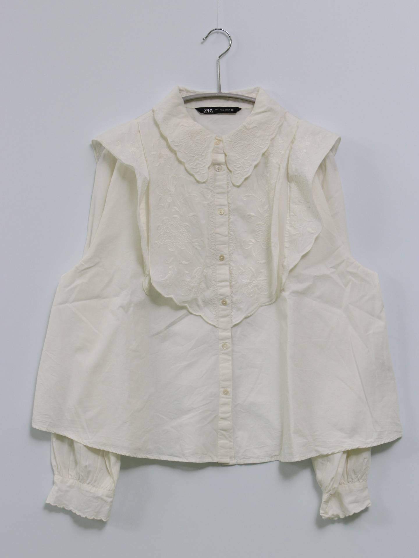 ZARA/ザラ/シャツ/ブラウス/トップス/ホワイト/S