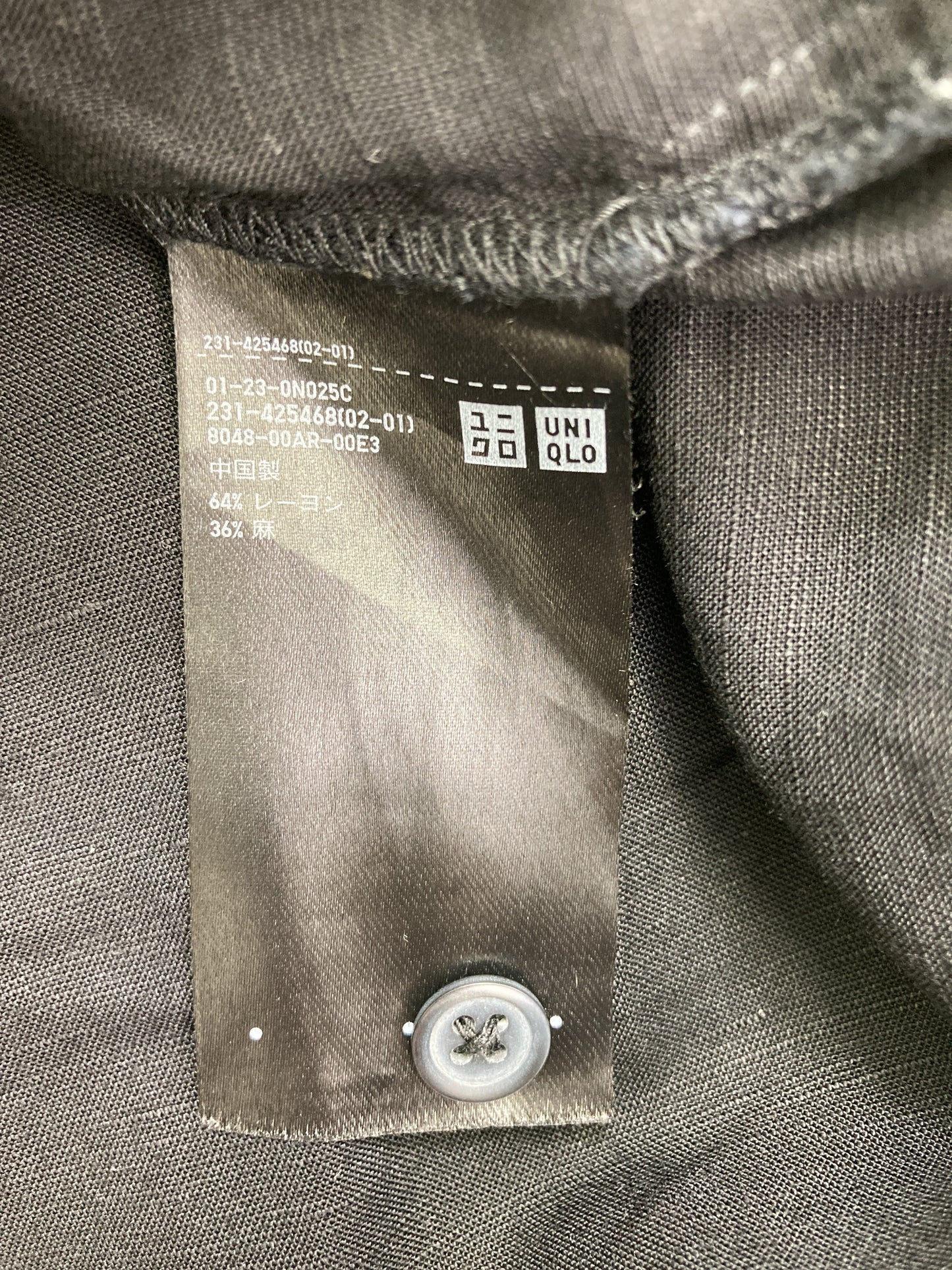 UNIQLO/ユニクロ/シャツ/ブラウス/トップス/ブラック/L