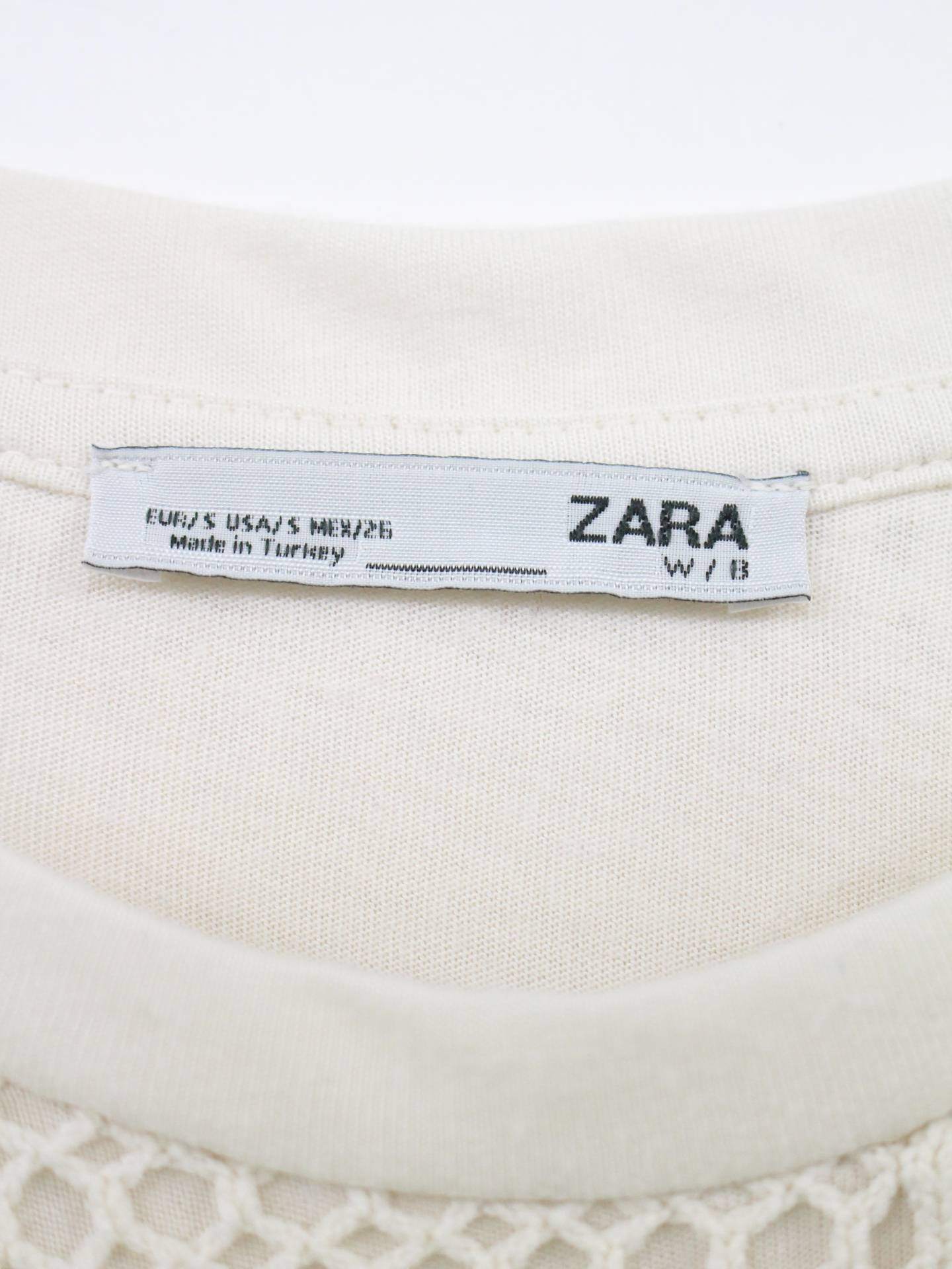ZARA/Tシャツ/カットソー/トップス/ホワイト