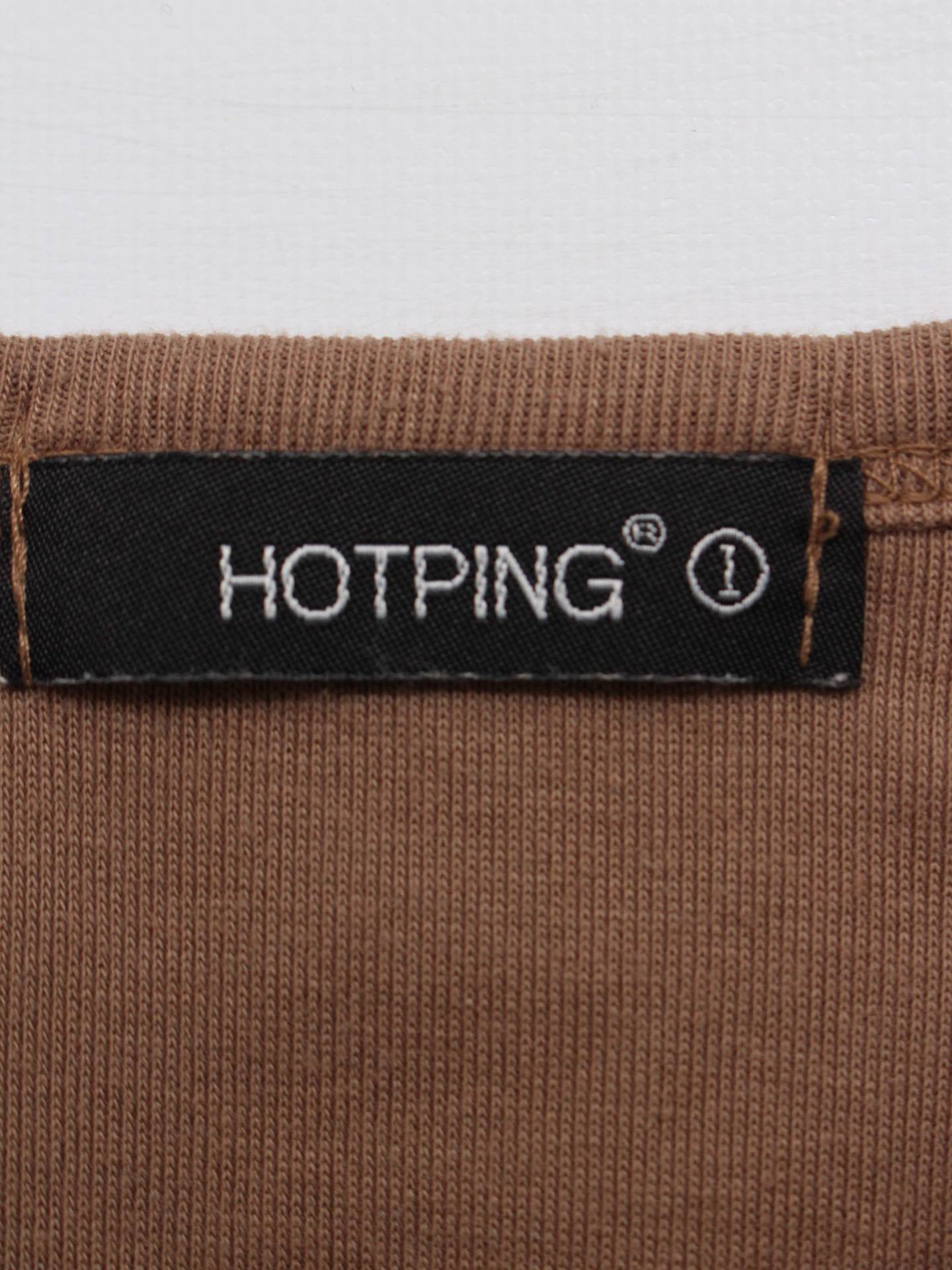 HOTPING/Tシャツ/カットソー/トップス/ブラウン/1