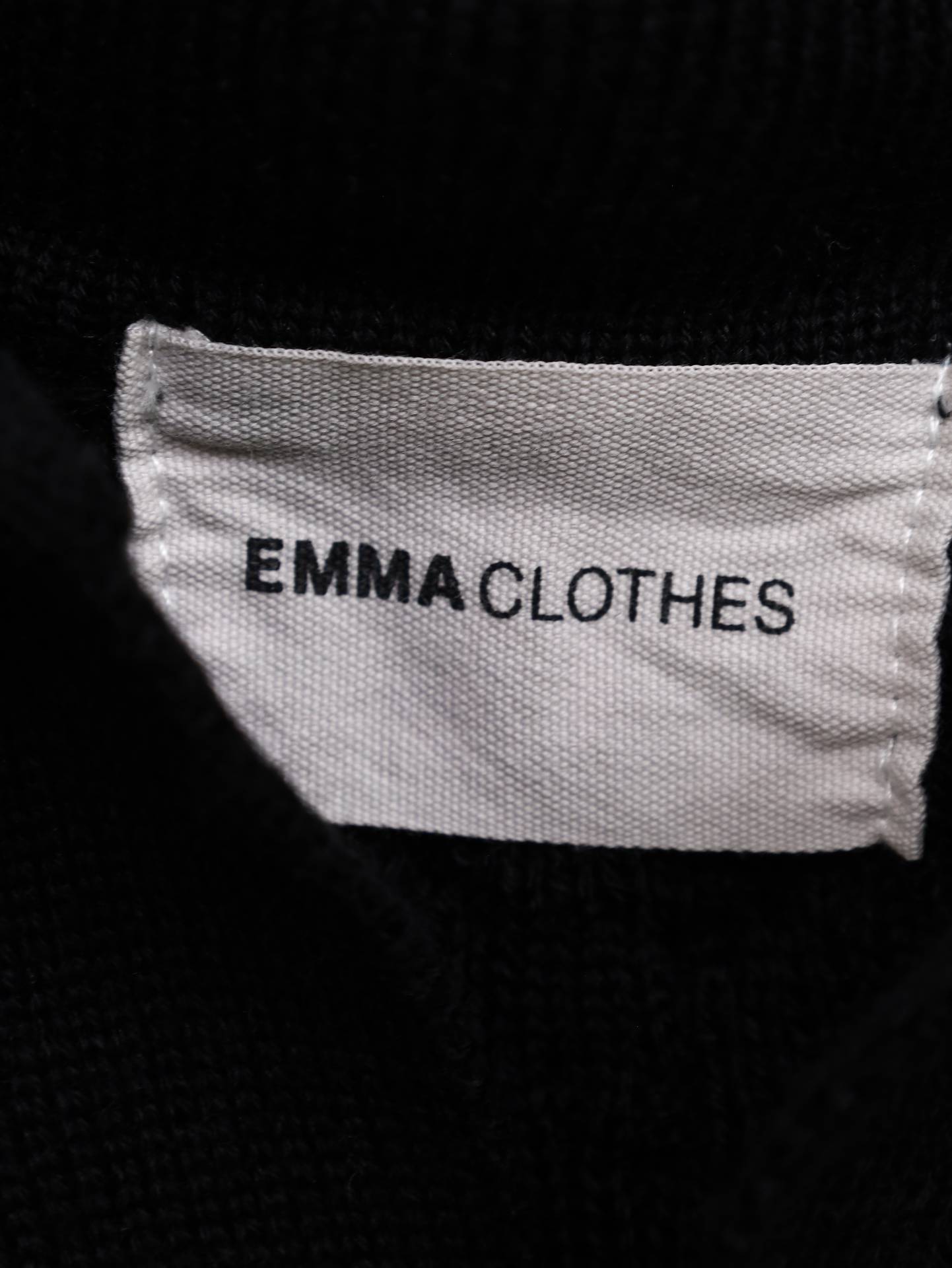 EMMA CLOTHES/エマクローズ/ニット/セーター/トップス/ブラック/L