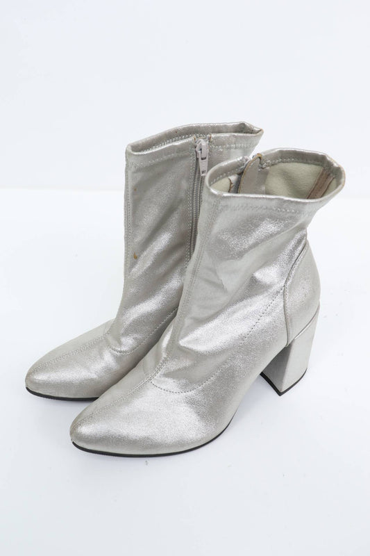 ブーツ/シューズ/シルバー/L