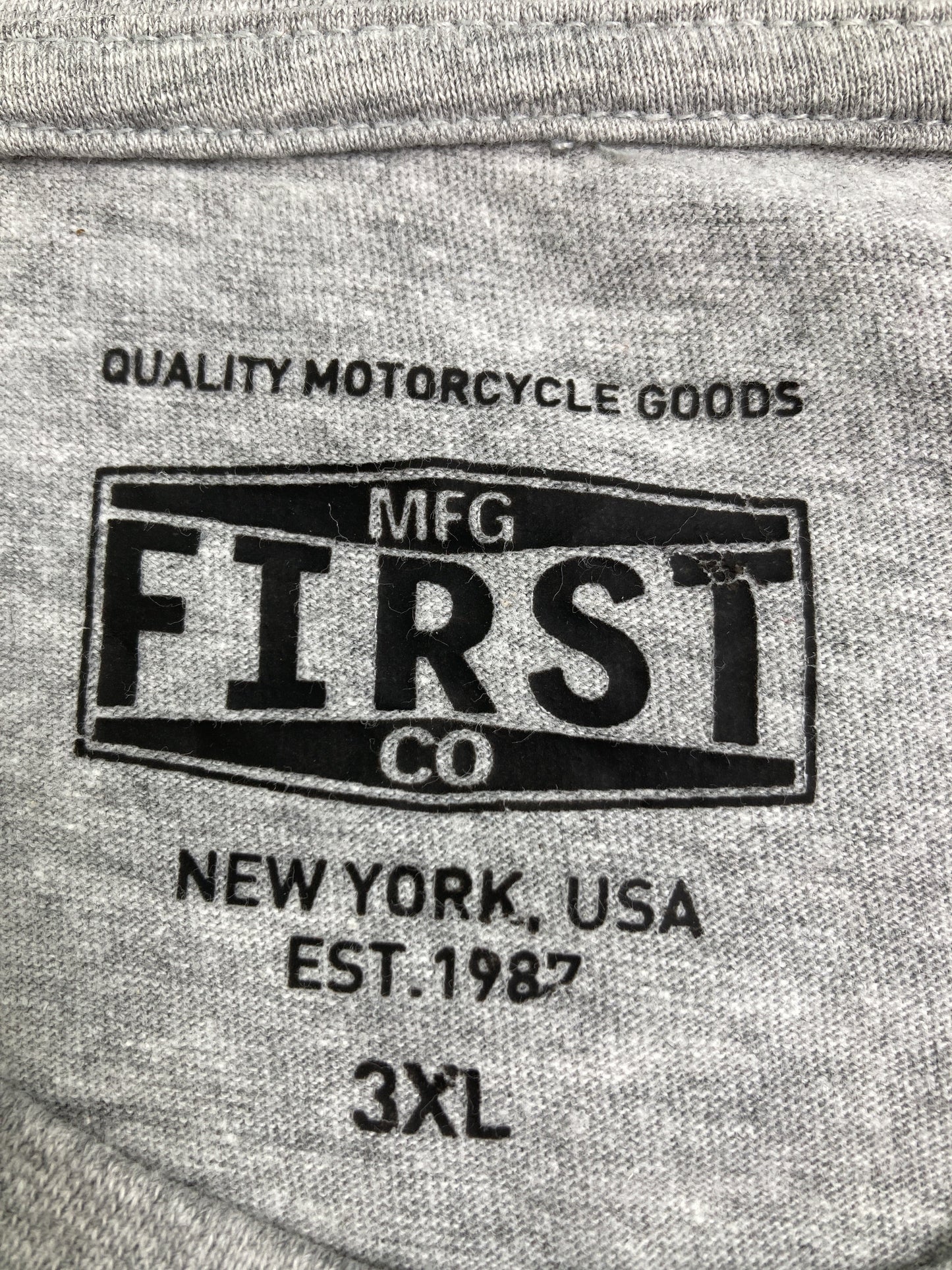 FIRST/Tシャツ/カットソー/トップス/グレー/3XL