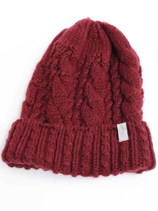ニットキャップ/ビーニー/帽子/レッド/FREE