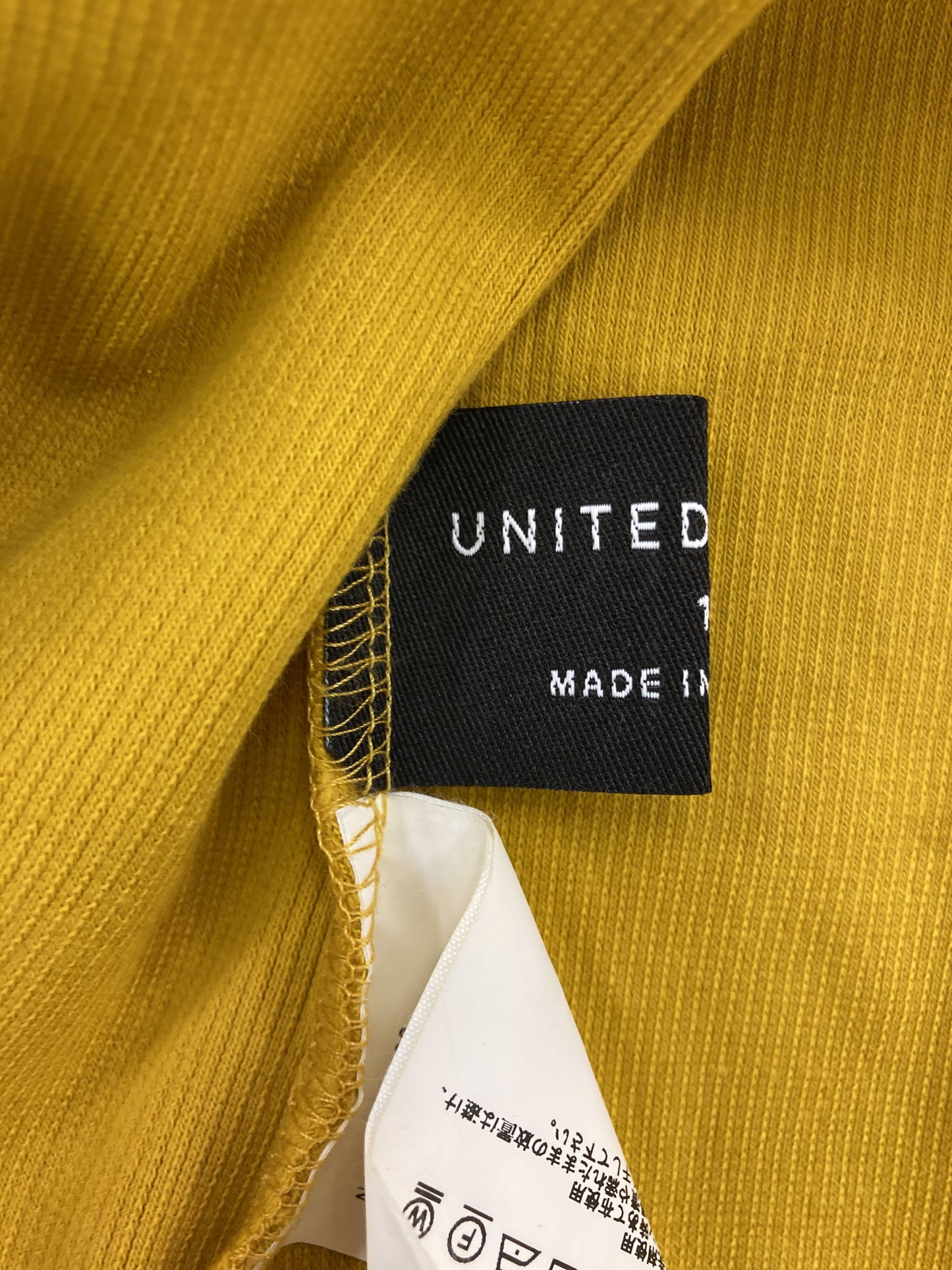UNITED TOKYO/ユナイテッドトウキョウ/Tシャツ/カットソー/トップス/イエロー/1
