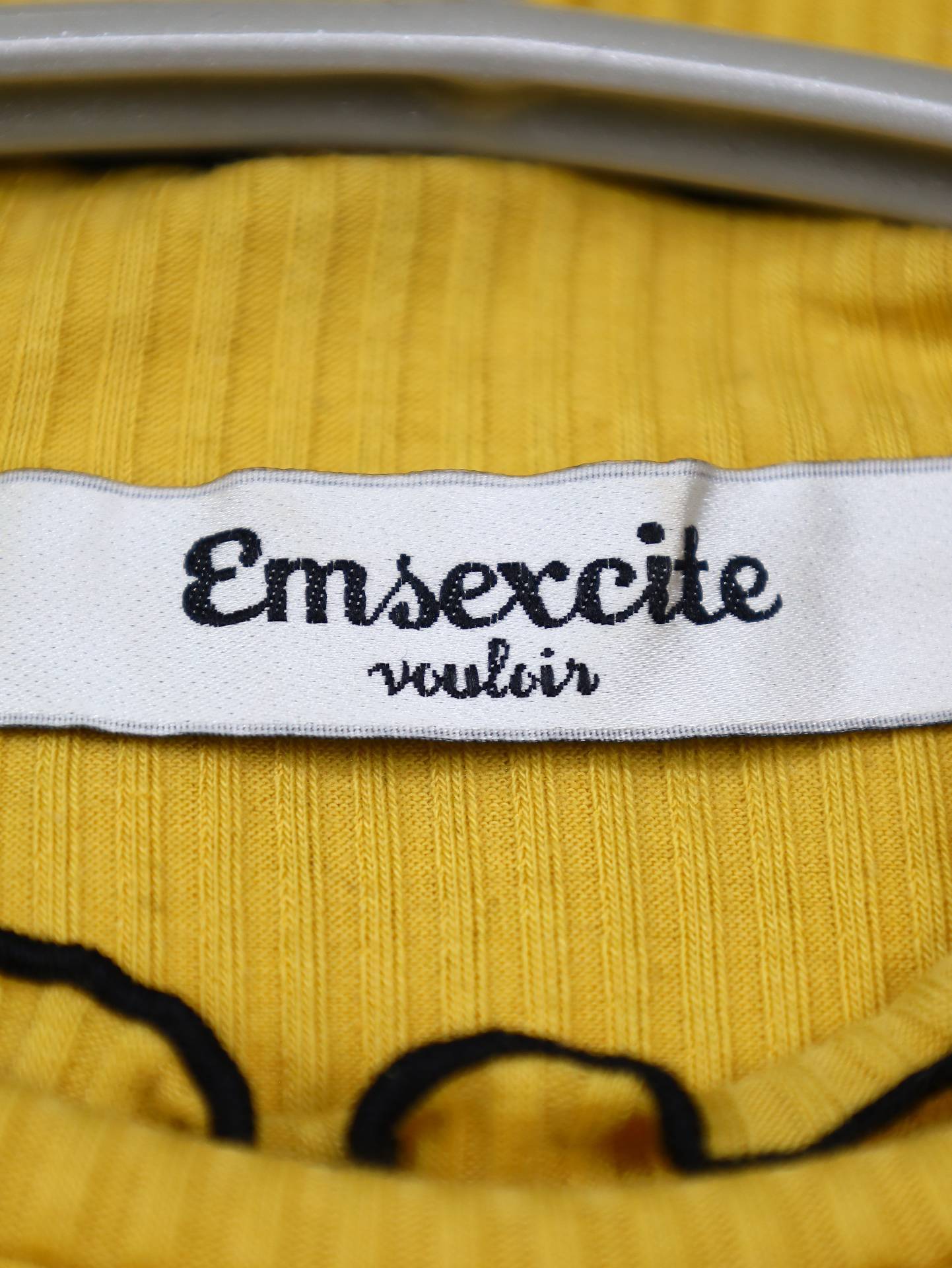 Emsexcite/ニット/セーター/トップス/イエロー/M