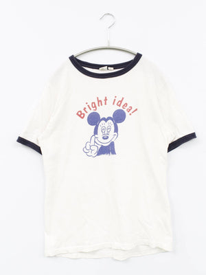 Disney/ディズニー/Tシャツ/カットソー/トップス/ホワイト/1