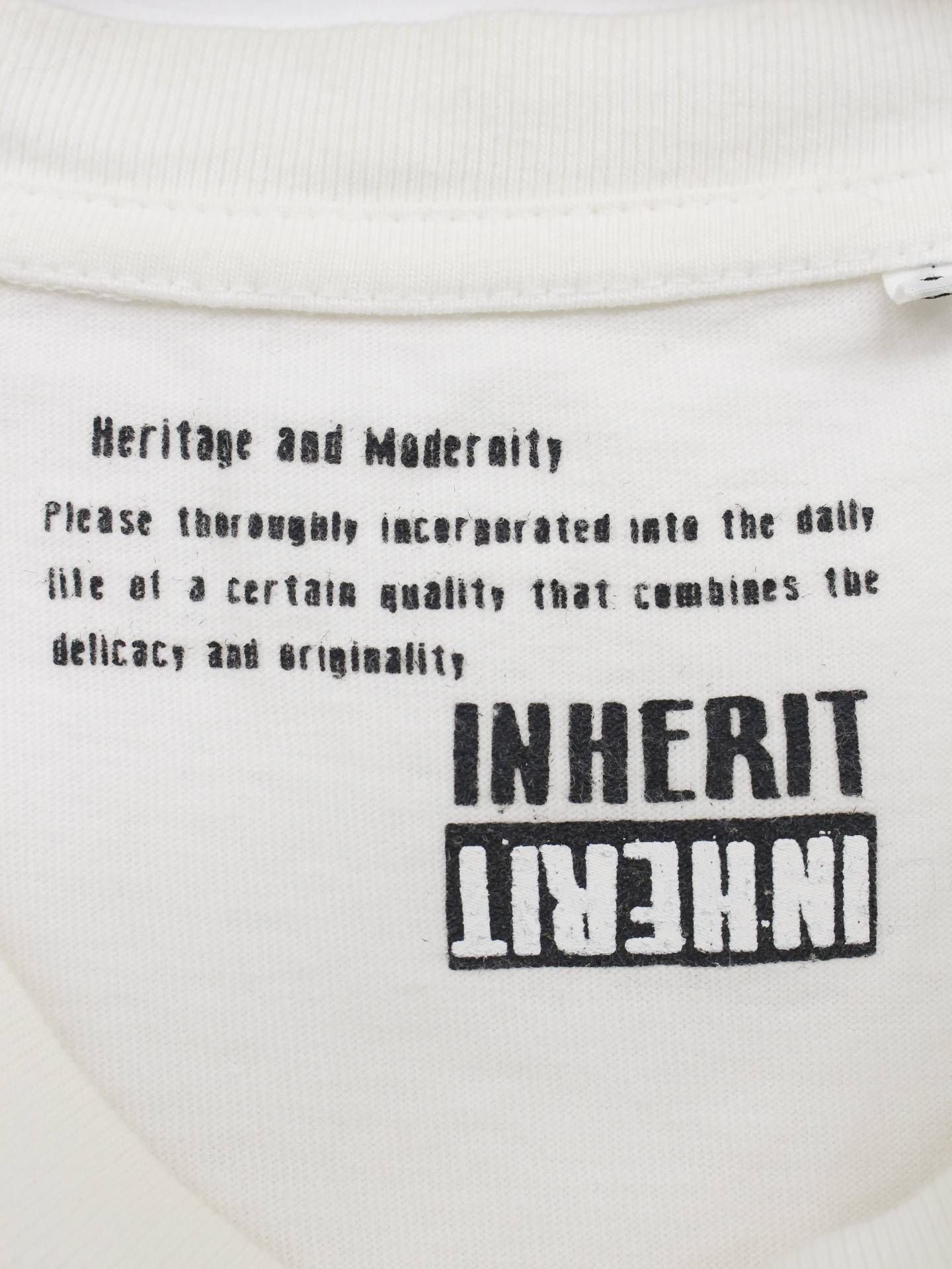 INHERIT/Tシャツ/カットソー/トップス/ホワイト/38