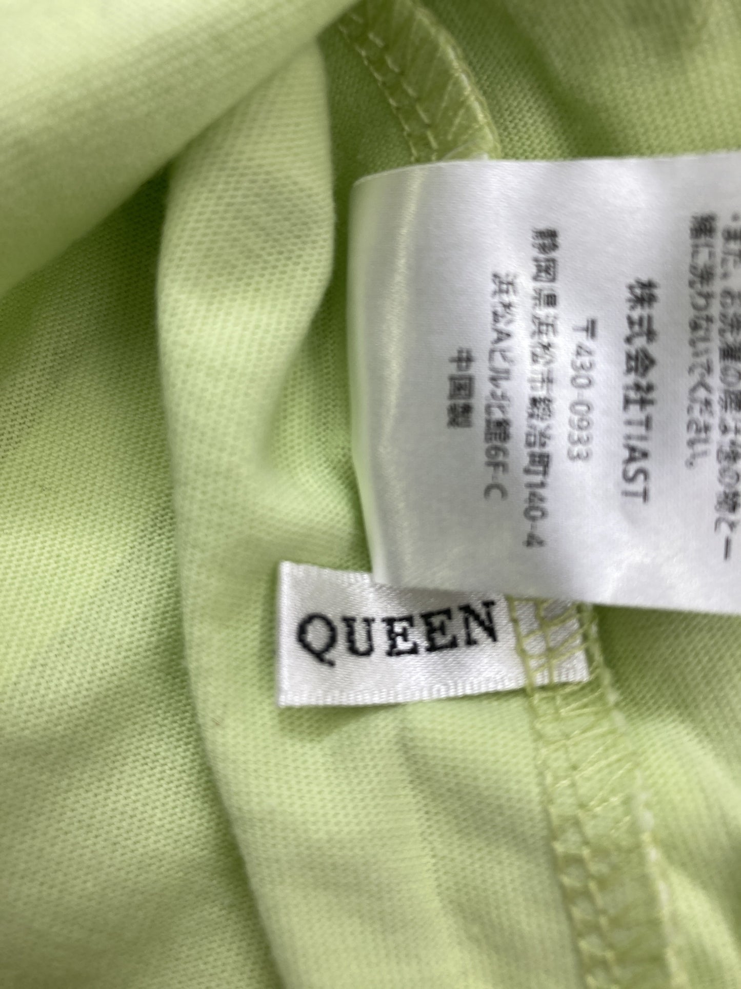 BLACK QUEEN/Tシャツ/カットソー/トップス/ライトグリーン