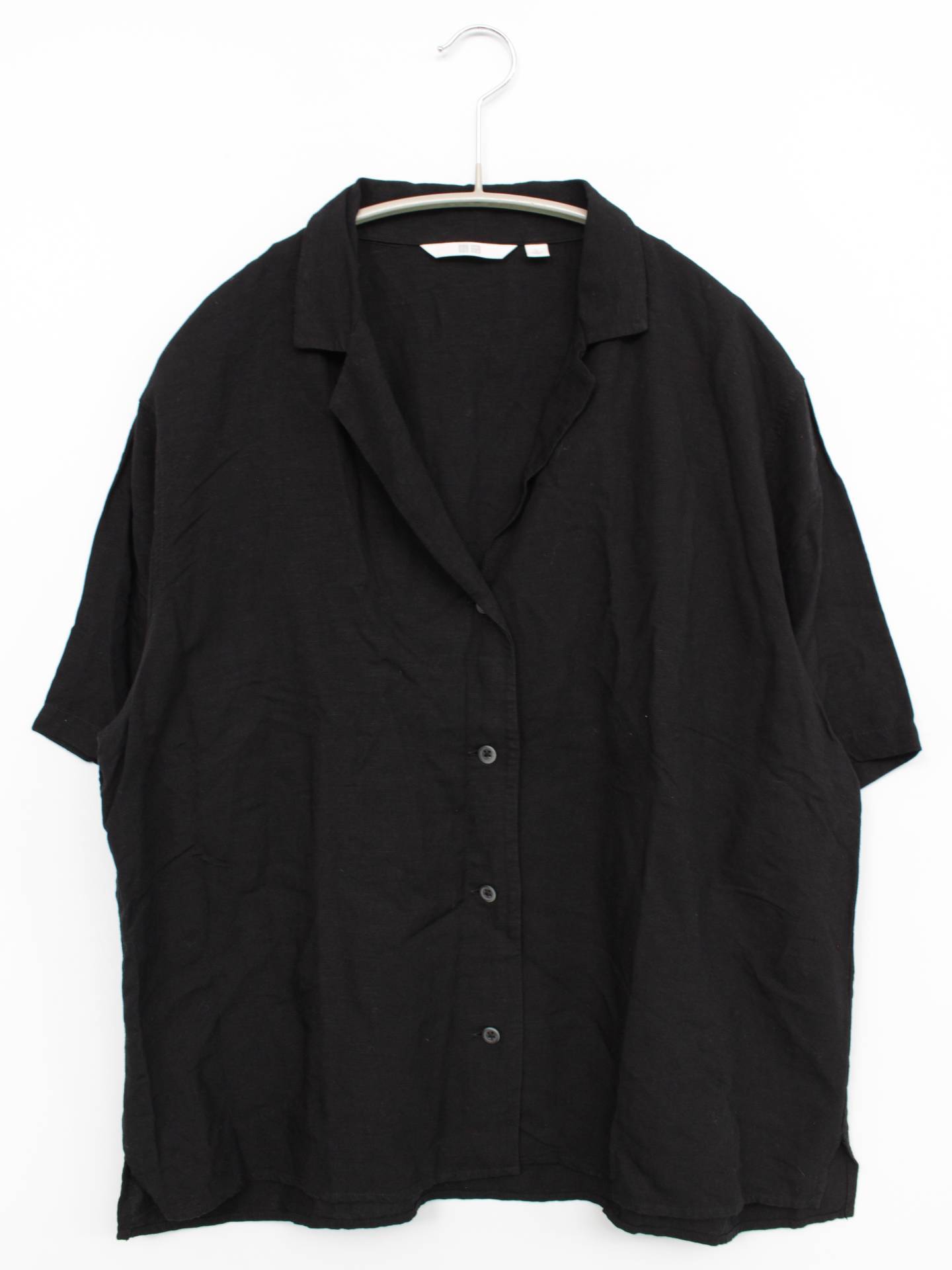 UNIQLO/ユニクロ/シャツ/ブラウス/トップス/ブラック/L