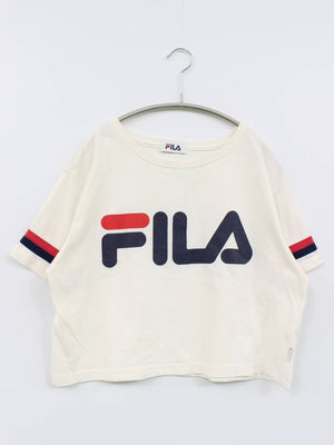 FILA/フィラ/Tシャツ/カットソー/トップス/アイボリー/M
