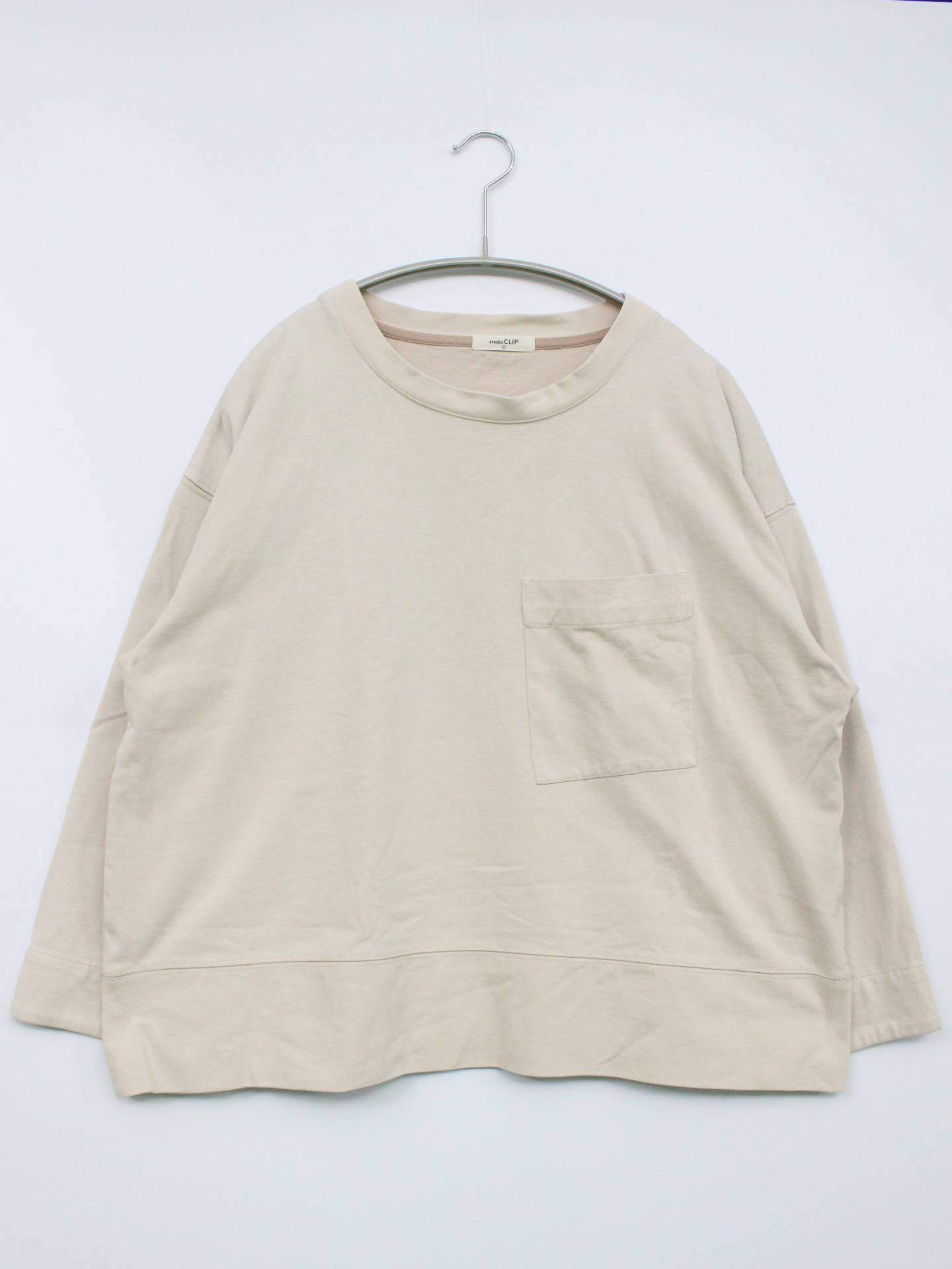 studio CLIP/スタジオクリップ/Tシャツ/カットソー/トップス/ベージュ/F