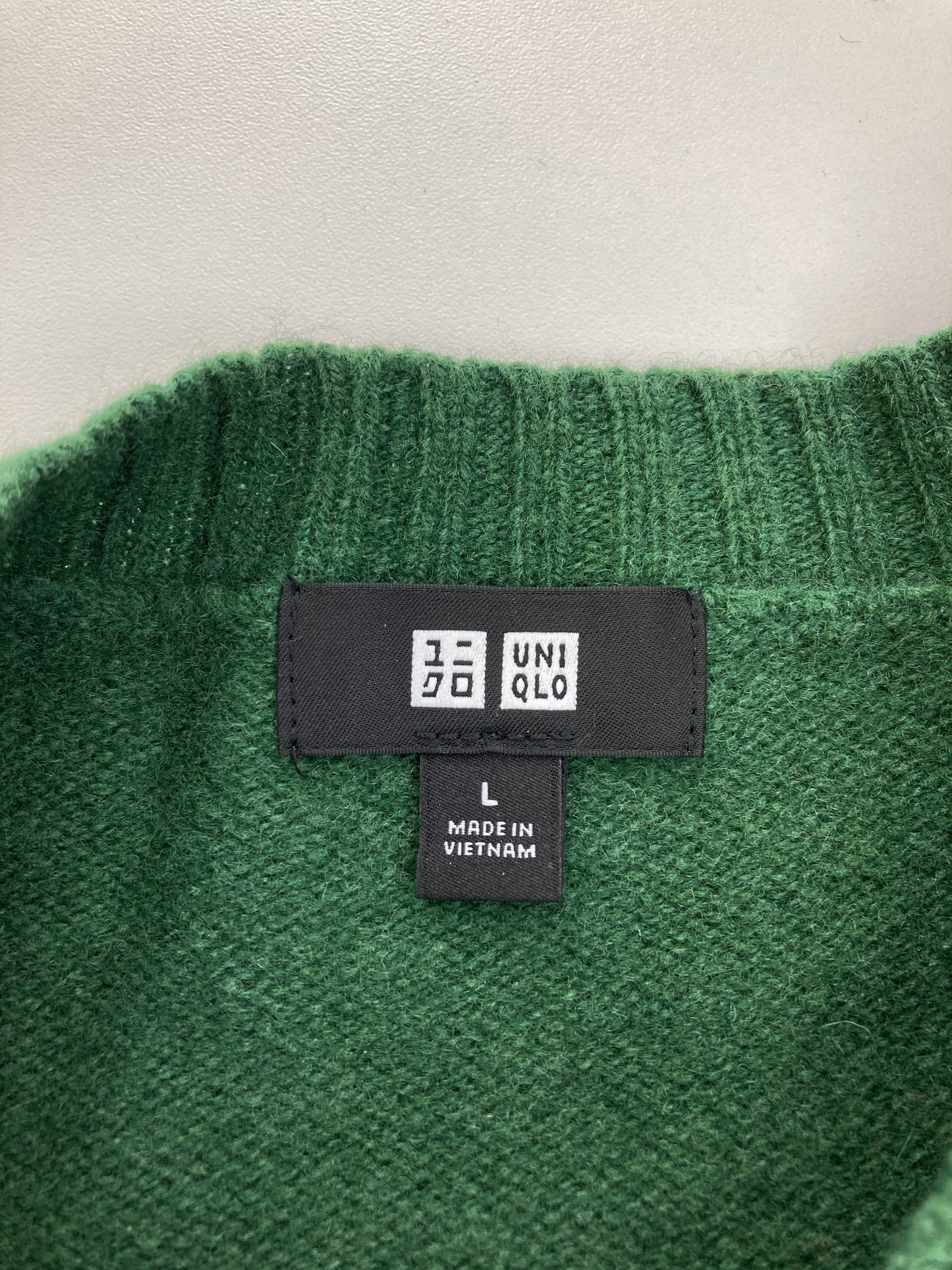 UNIQLO/ユニクロ/ニット/セーター/トップス/グリーン/L