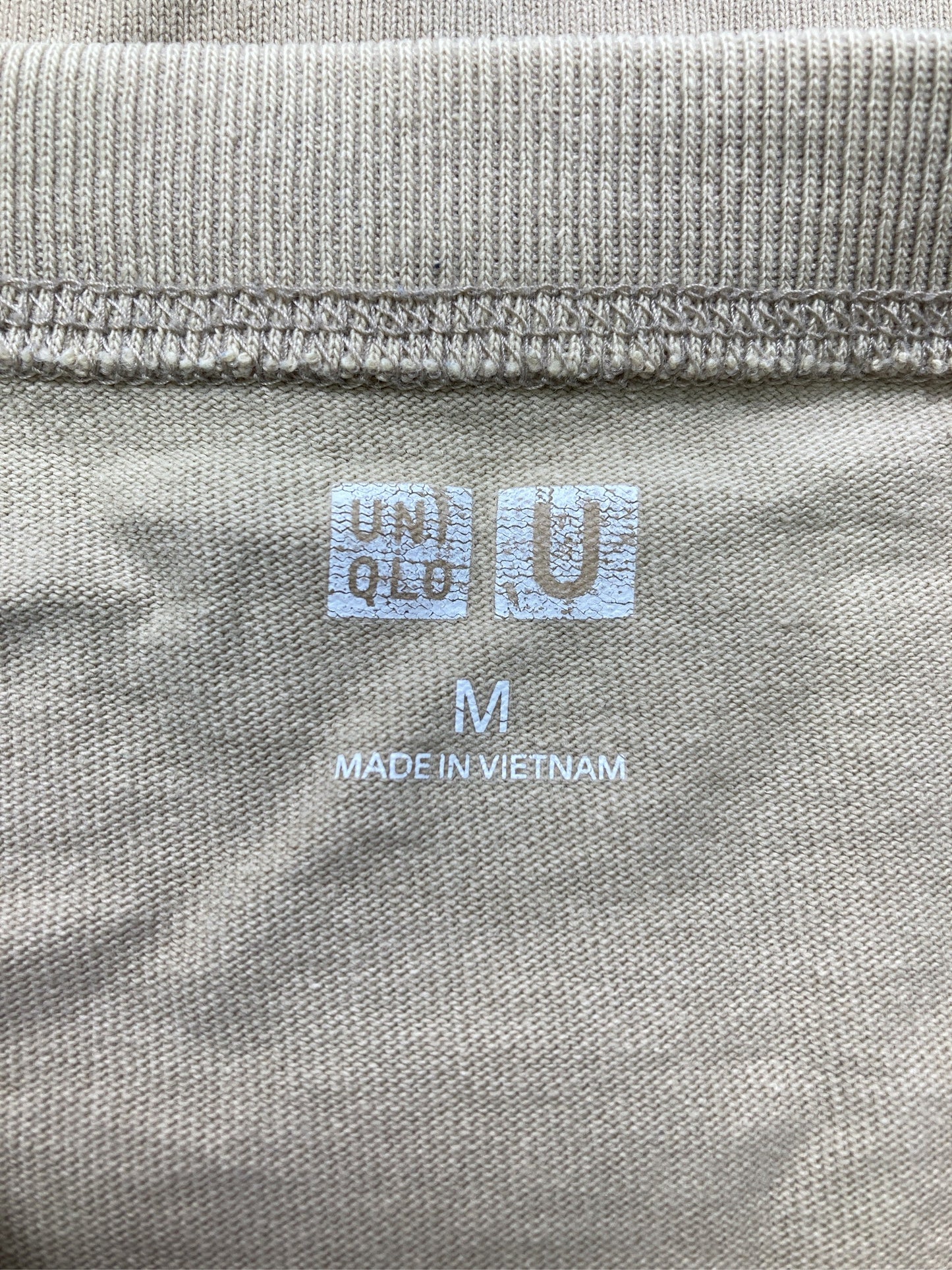 UNIQLO U/ユニクロユー/Tシャツ/カットソー/トップス/ベージュ/M