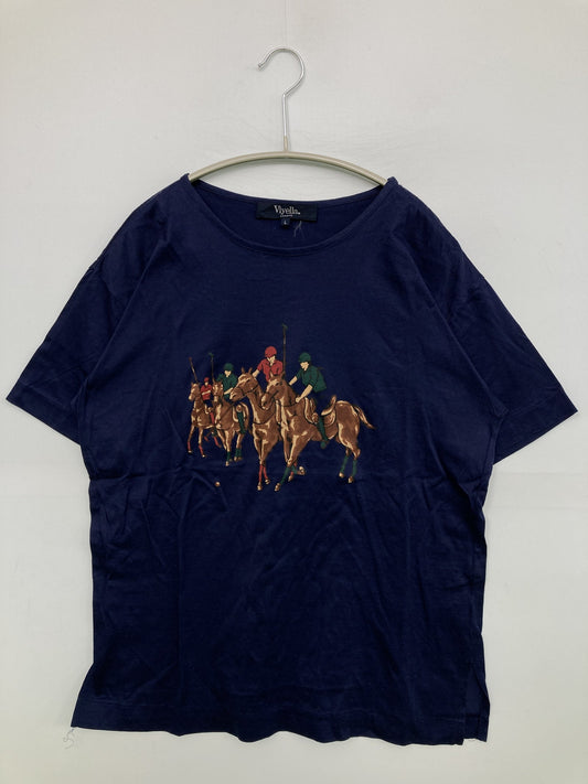 Viyella/Tシャツ/カットソー/トップス/ブルー/L