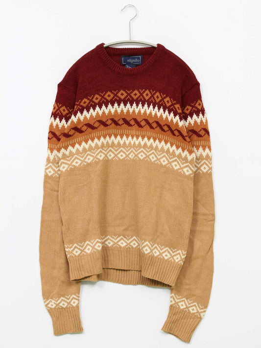 sigallo/ニット/セーター/トップス/ベージュ/MEDIUM