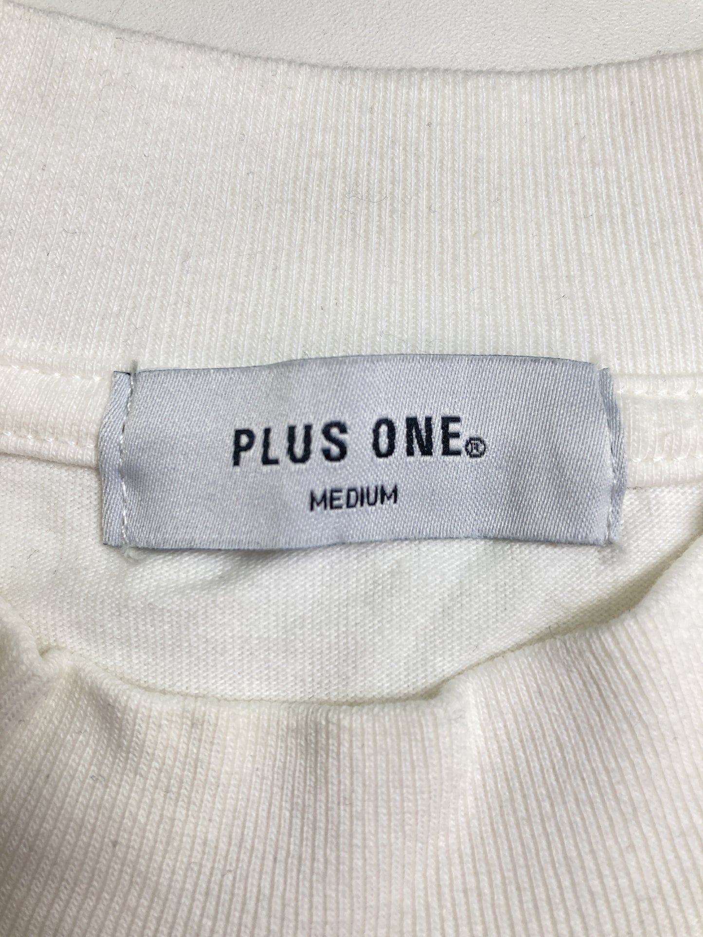 PLUS ONE/プラスワン/Tシャツ/カットソー/トップス/ホワイト/MEDIUM