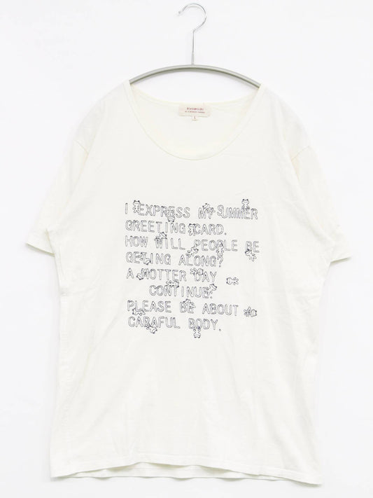 hiromichi nakano/Tシャツ/カットソー/トップス/ホワイト/L