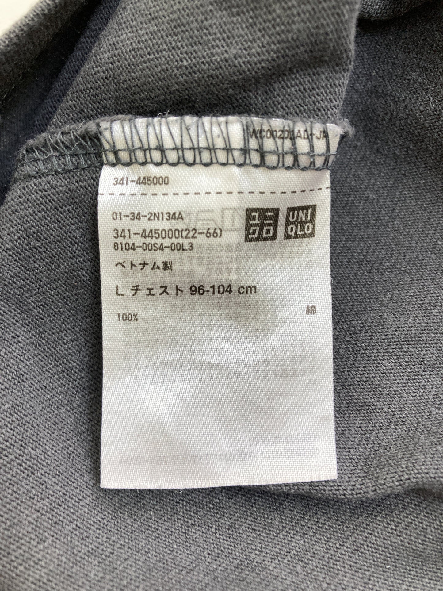 UNIQLO/ユニクロ/Tシャツ/カットソー/トップス/ブラック/L