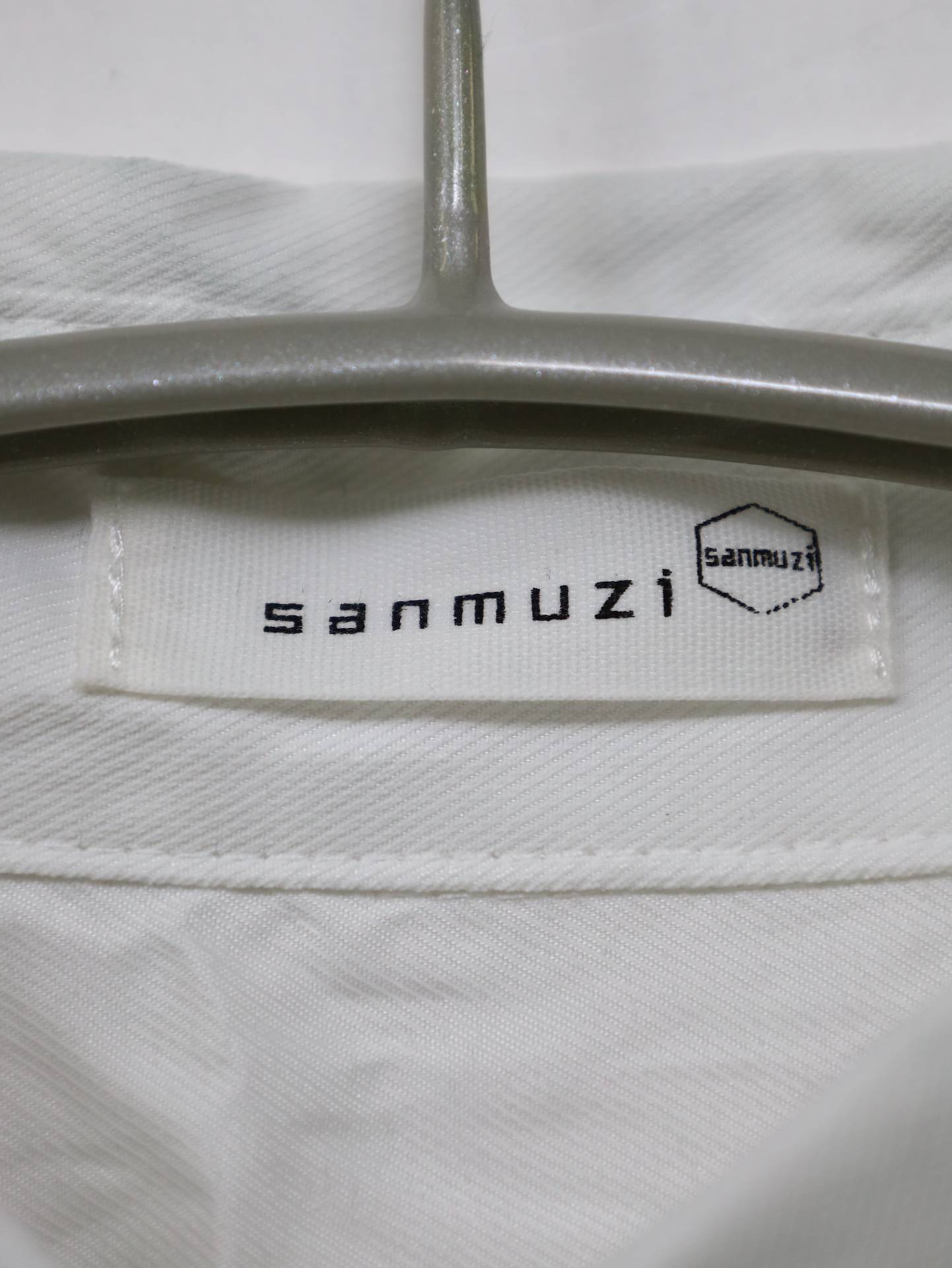 sanmuzi/シャツ/ブラウス/トップス/ホワイト