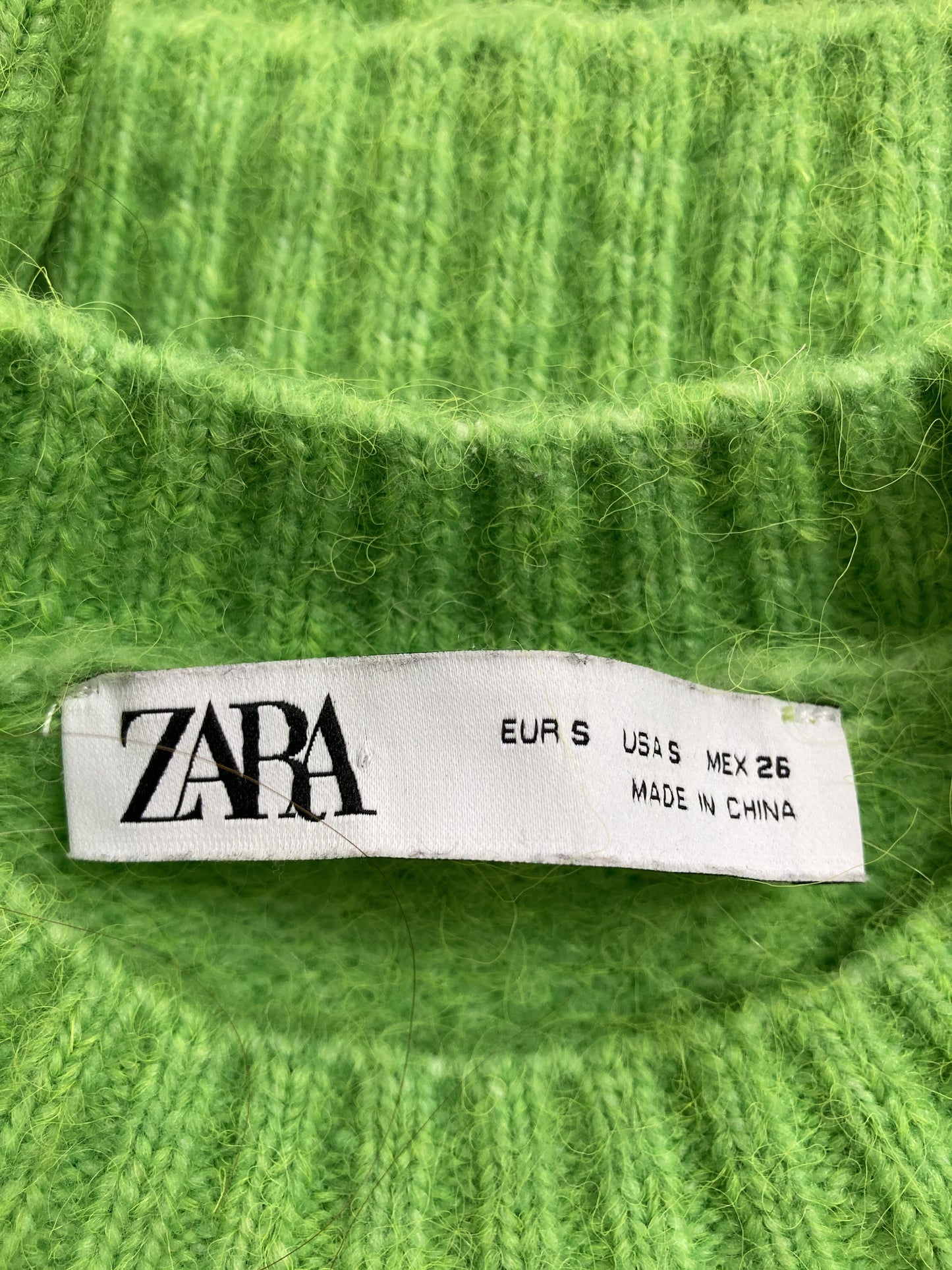 ZARA/ザラ/ニット/セーター/トップス/グリーン/S