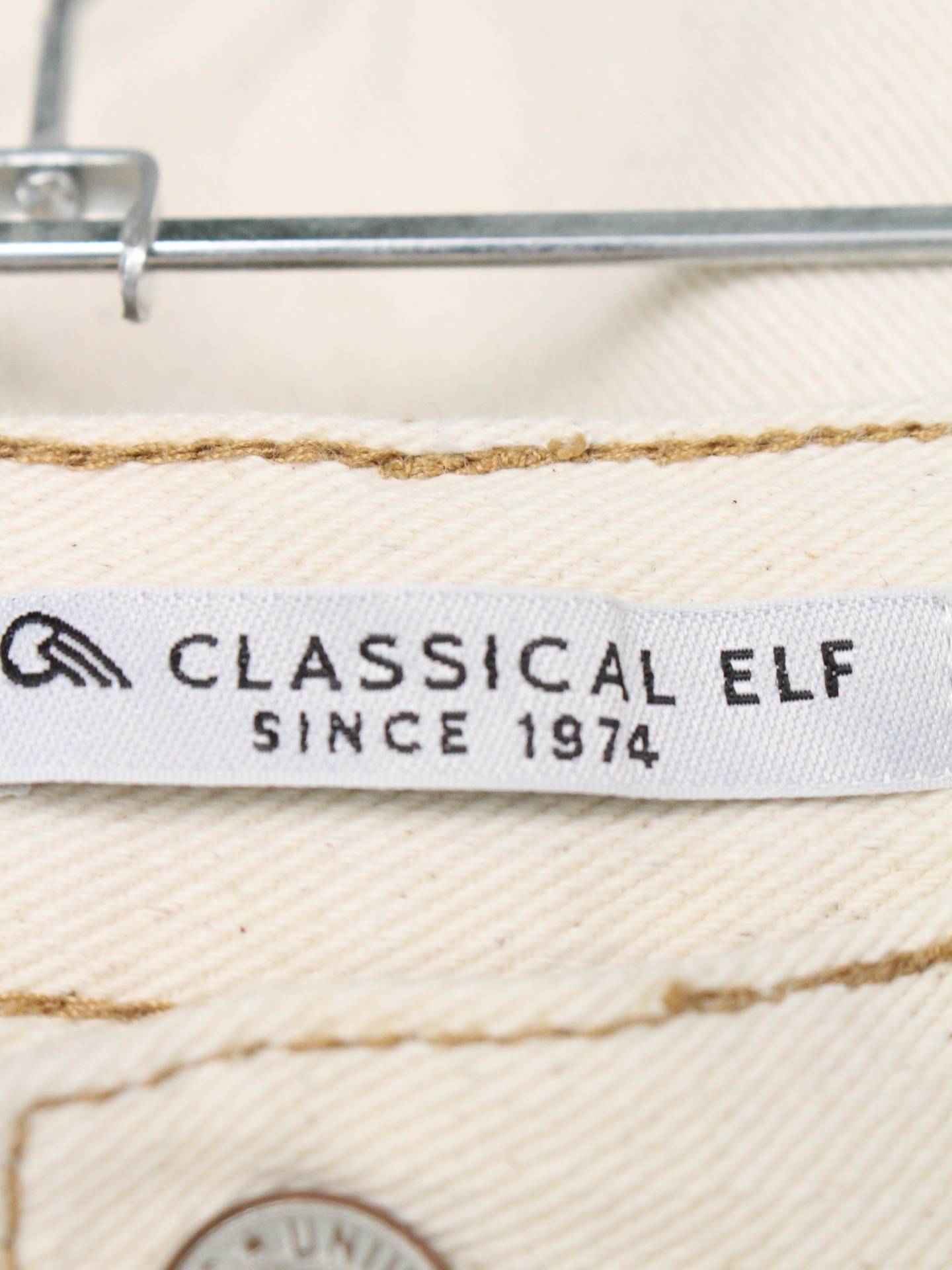 CLASSICAL ELF/デニムパンツ/パンツ/アイボリー/XL