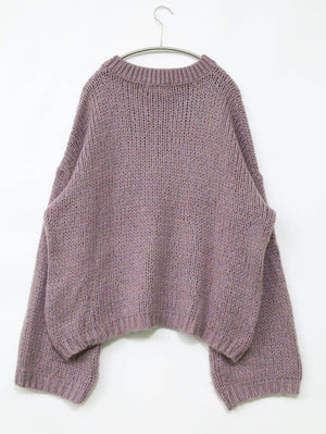 Amiur/エミレ/ニット/セーター/トップス/パープル/F