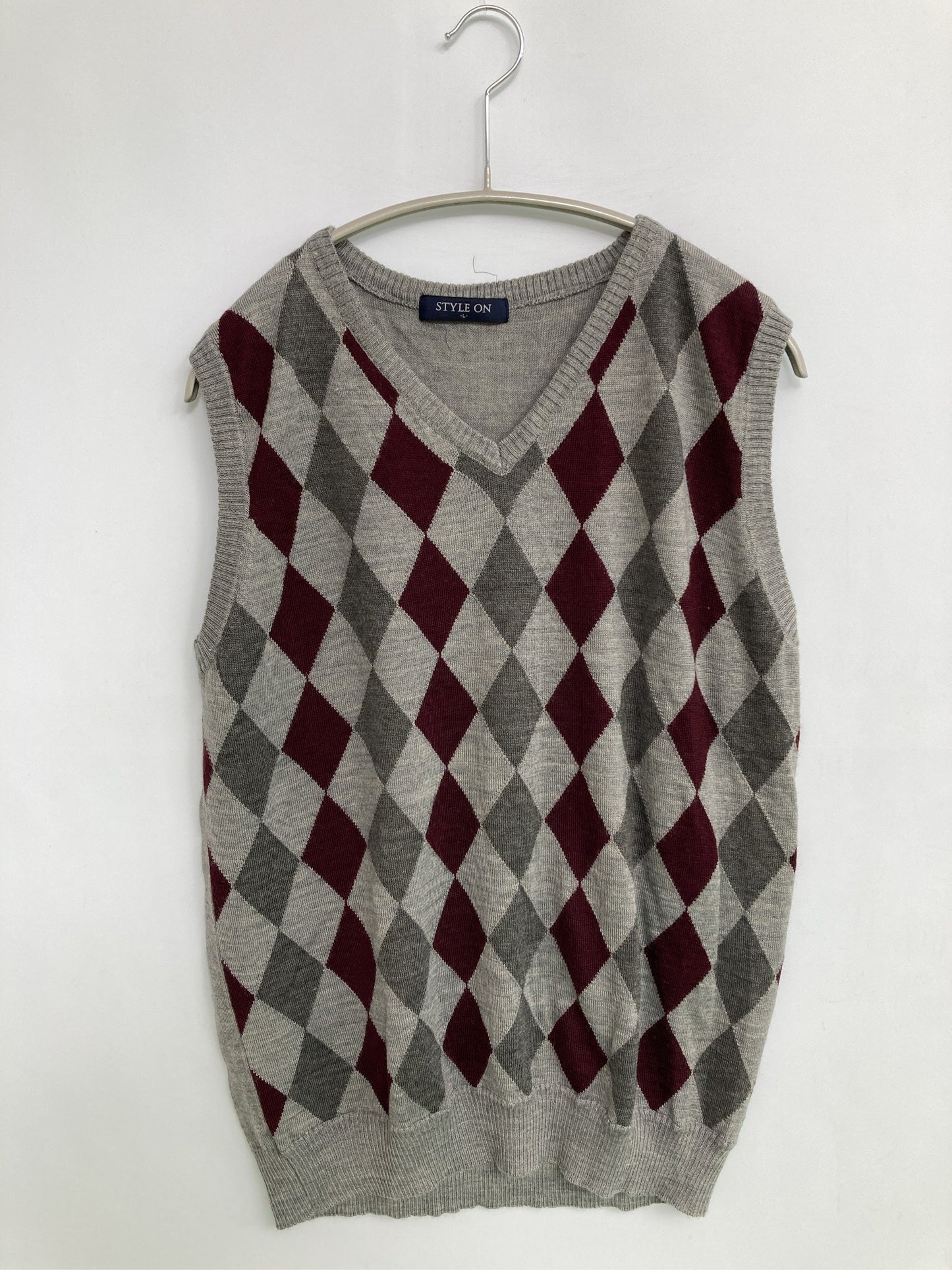 STYLE ON/ベスト/トップス/グレー/L