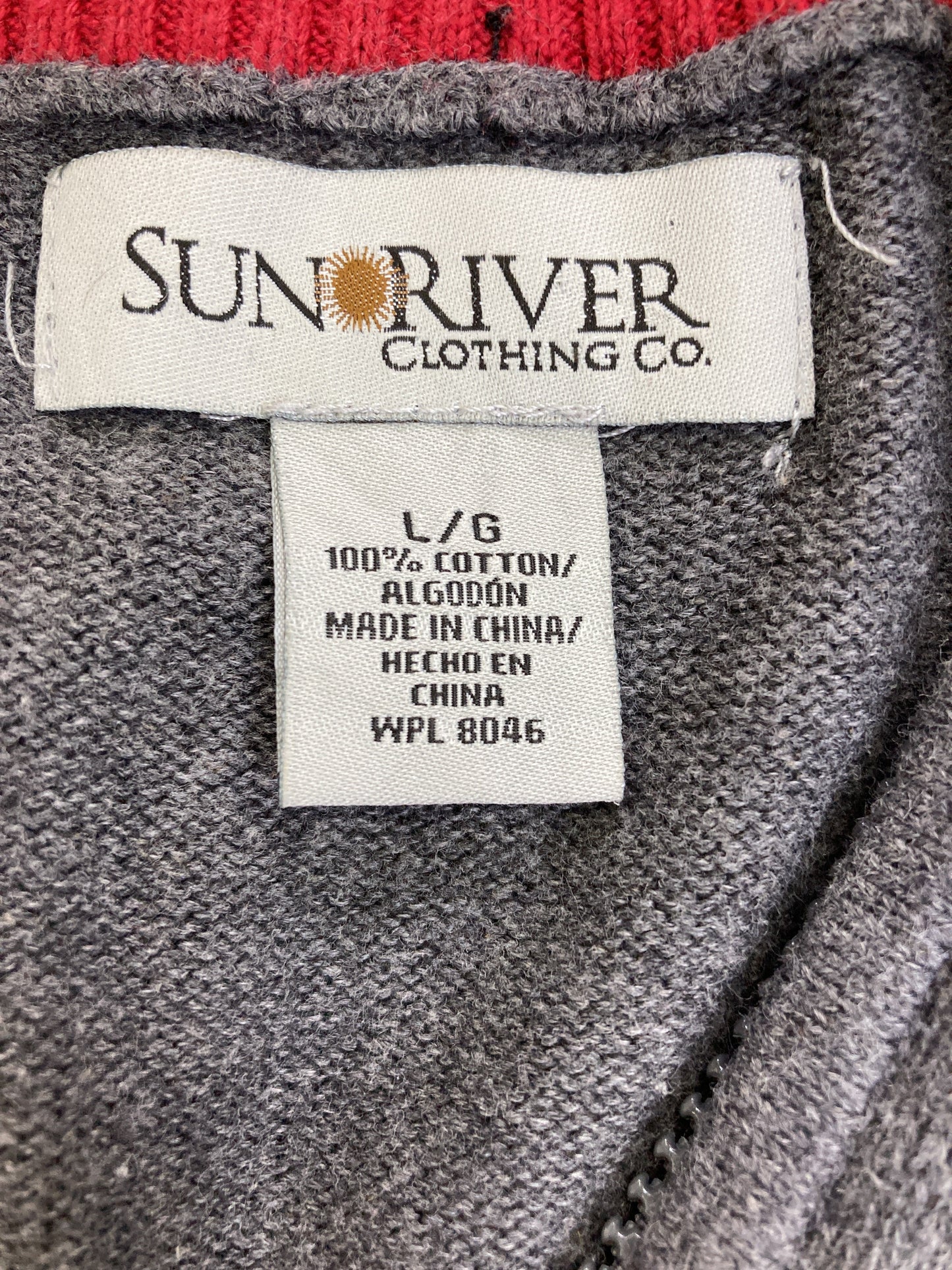 SUNRIVER/ニット/セーター/トップス/グレー/L