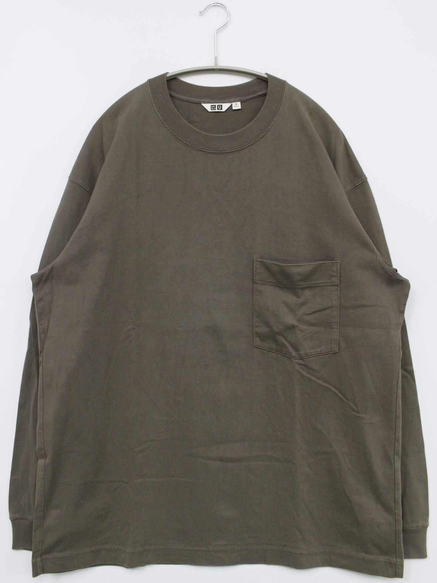 UNIQLO/ユニクロ/Tシャツ/カットソー/トップス/カーキ/XL