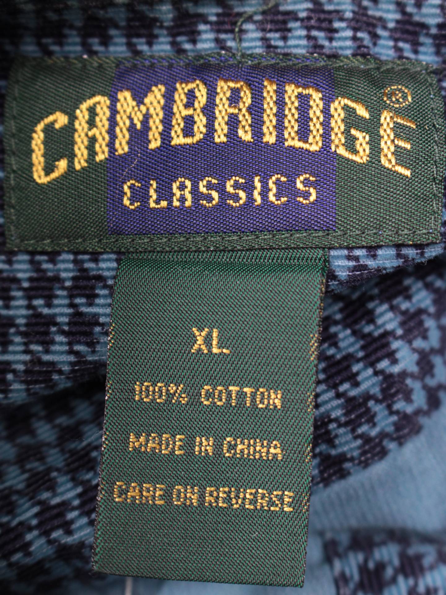 CAMBRIDGE/シャツ/ブラウス/トップス/ネイビー/XL