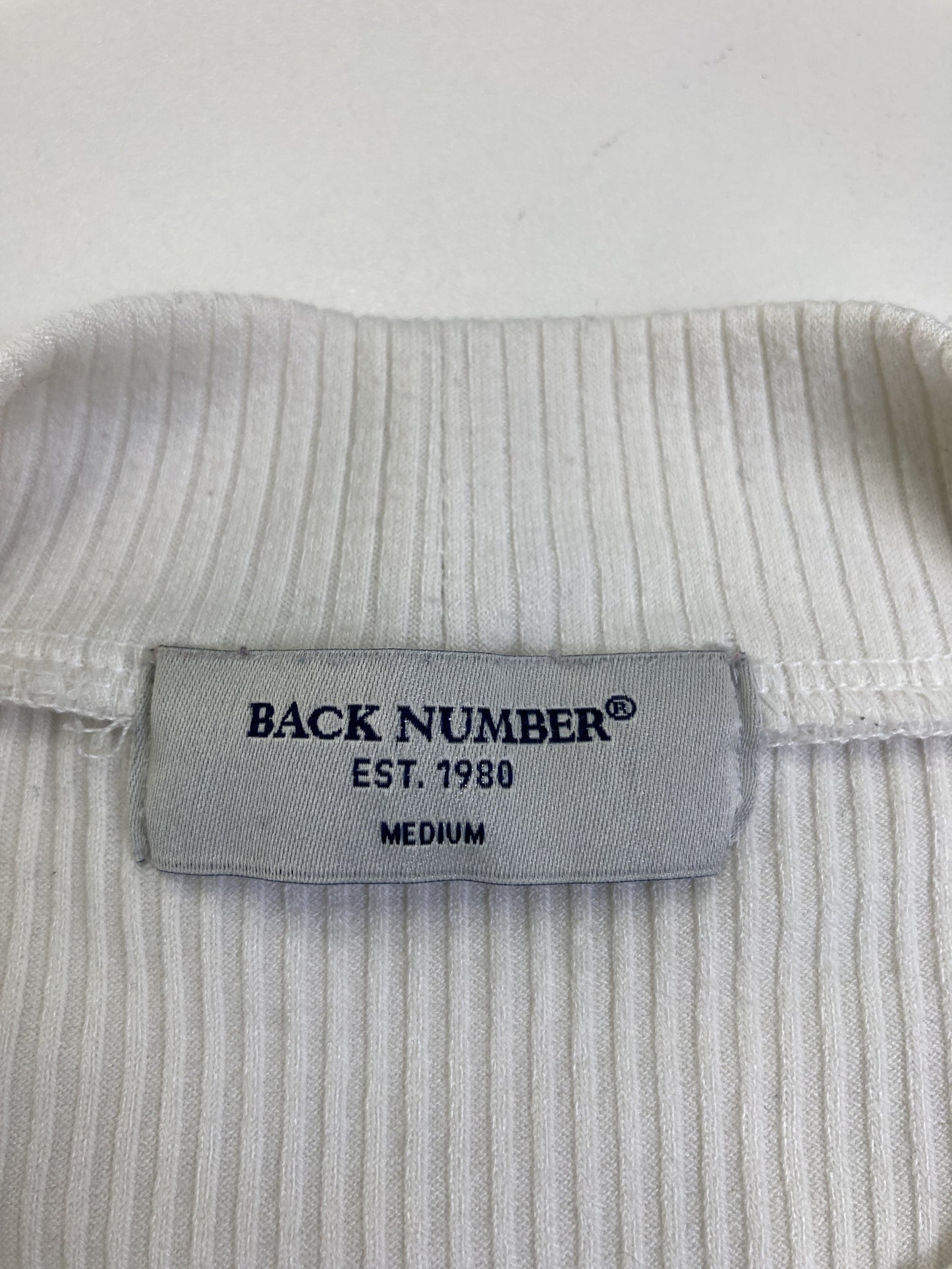 BACK NUMBER/バックナンバー/タンクトップ/トップス/ホワイト/MEDIUM